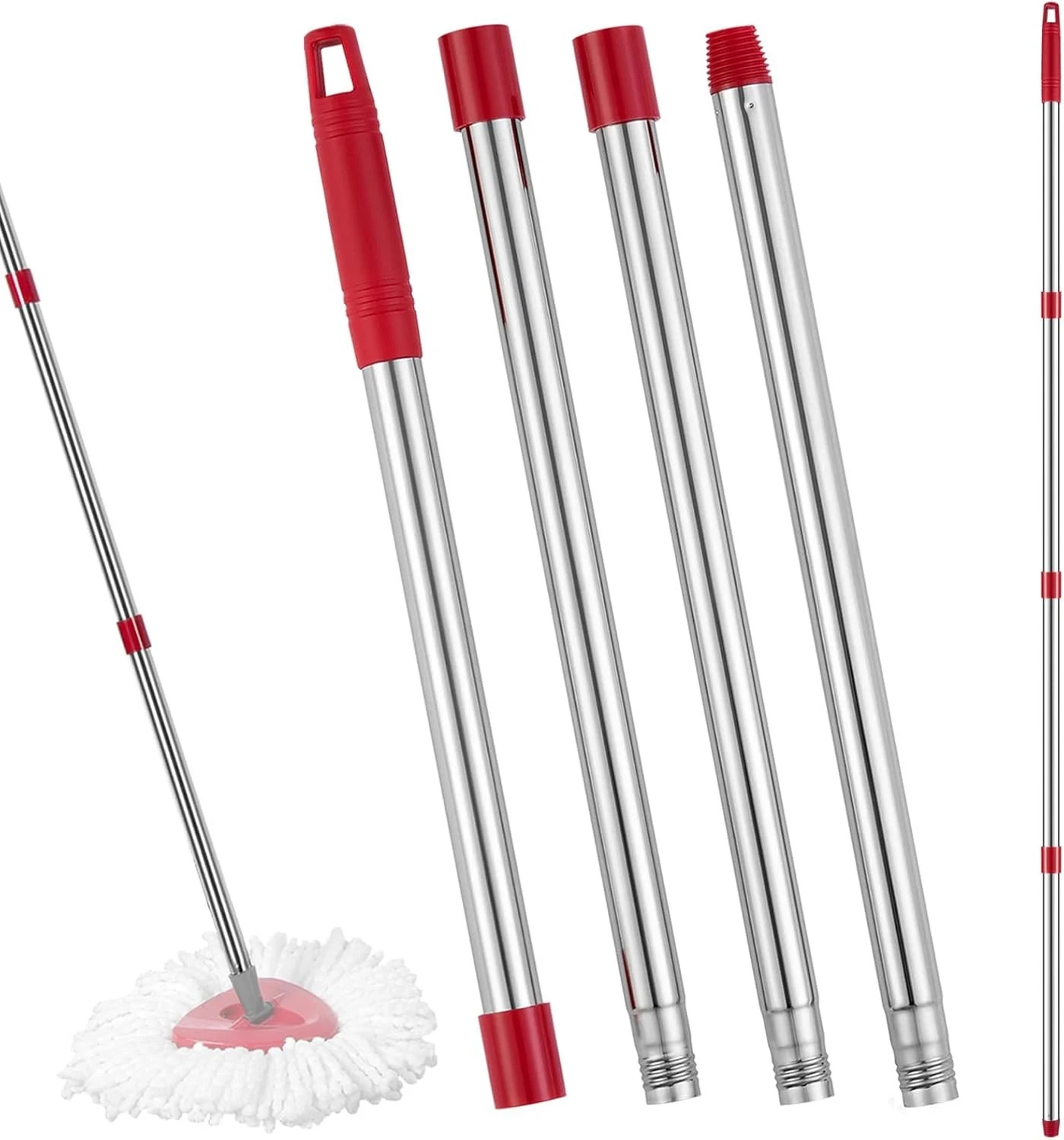 Spin Mop Replacement Handle Compatible with O Cedar Red – Germany Screw