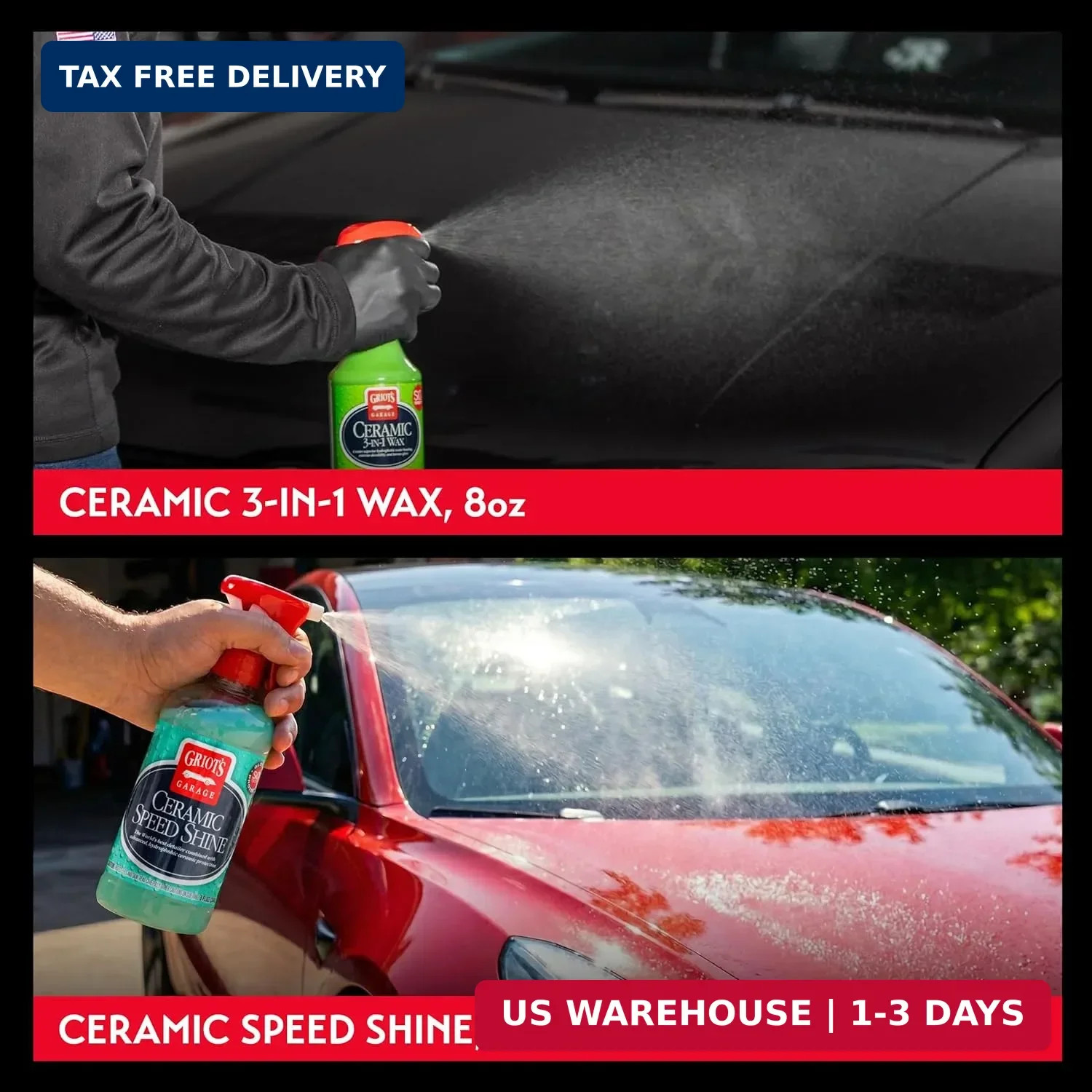Griot’s Garage Ultimate Ceramic Detail Kit for Car Detailing, Includes 8oz Bottl