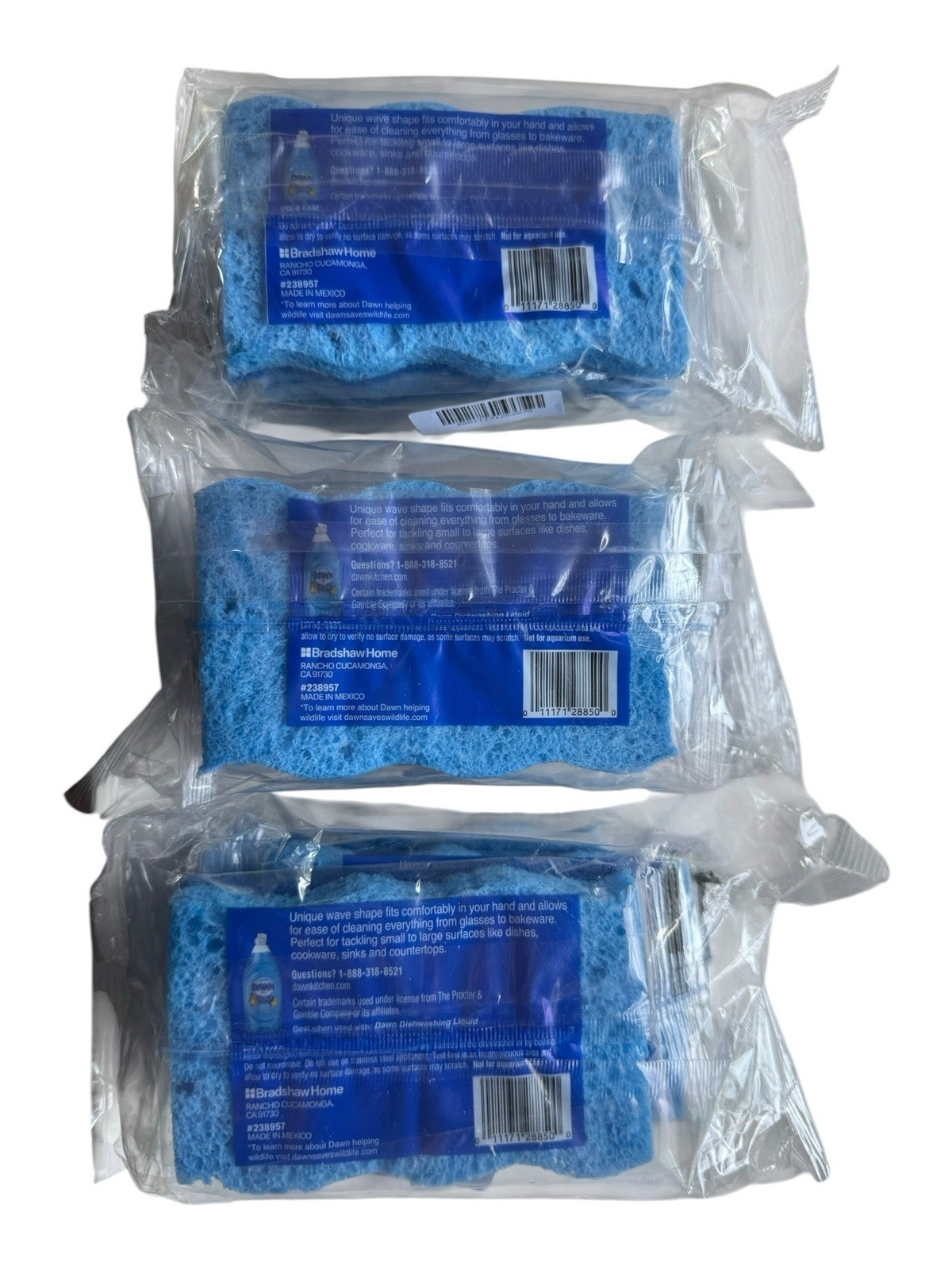 3x Dawn Non-Scratch Scrubber Sponges 3-Pack – 3 x 3 Count