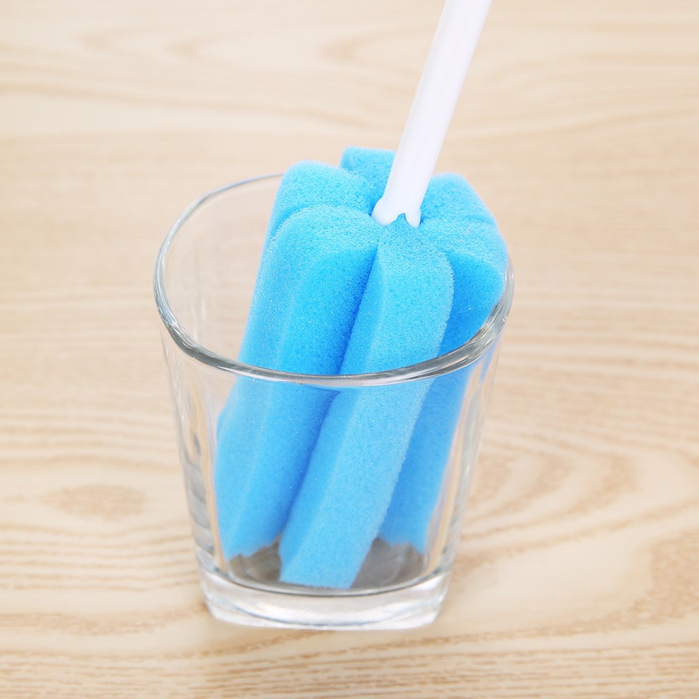 Sponge Bottle Brush with Easy Grip Handle for Glass and Feeding Bottle Use