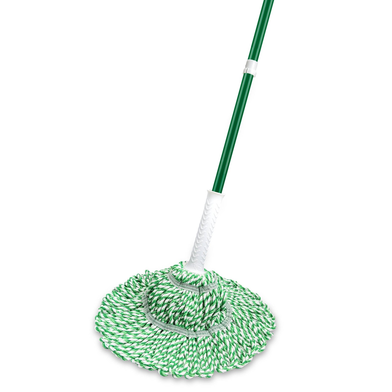Libman Tornado Twist Mop with Cotton Blend Head Steel Handle Green & White