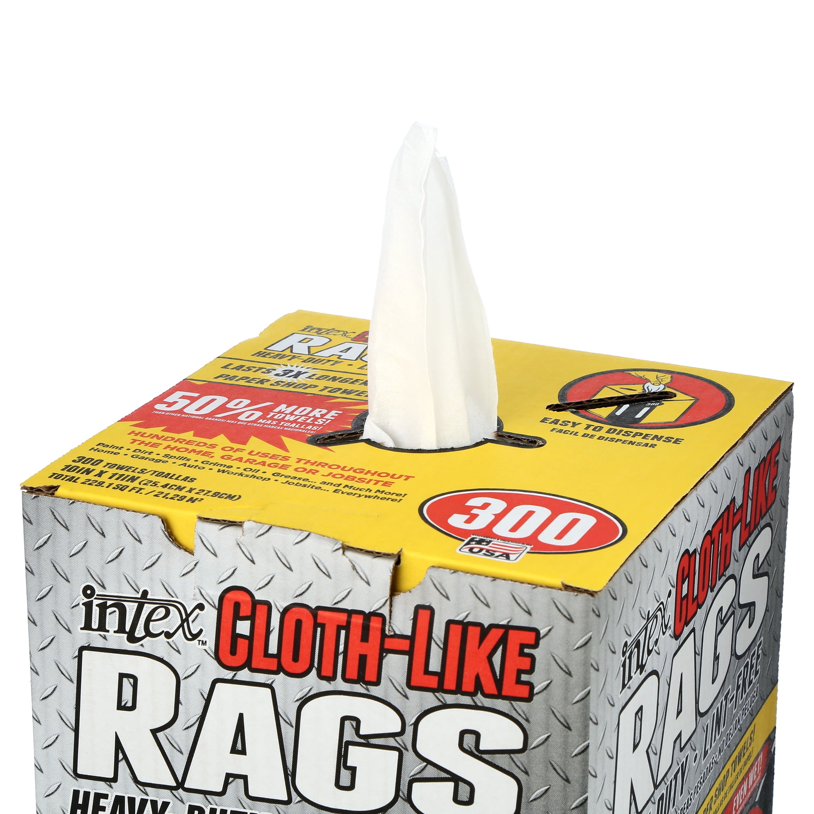 (2 pack) Intex Nw-00454-75 Cloth-Like natural fibers Wiping Rags, Fiber Blend