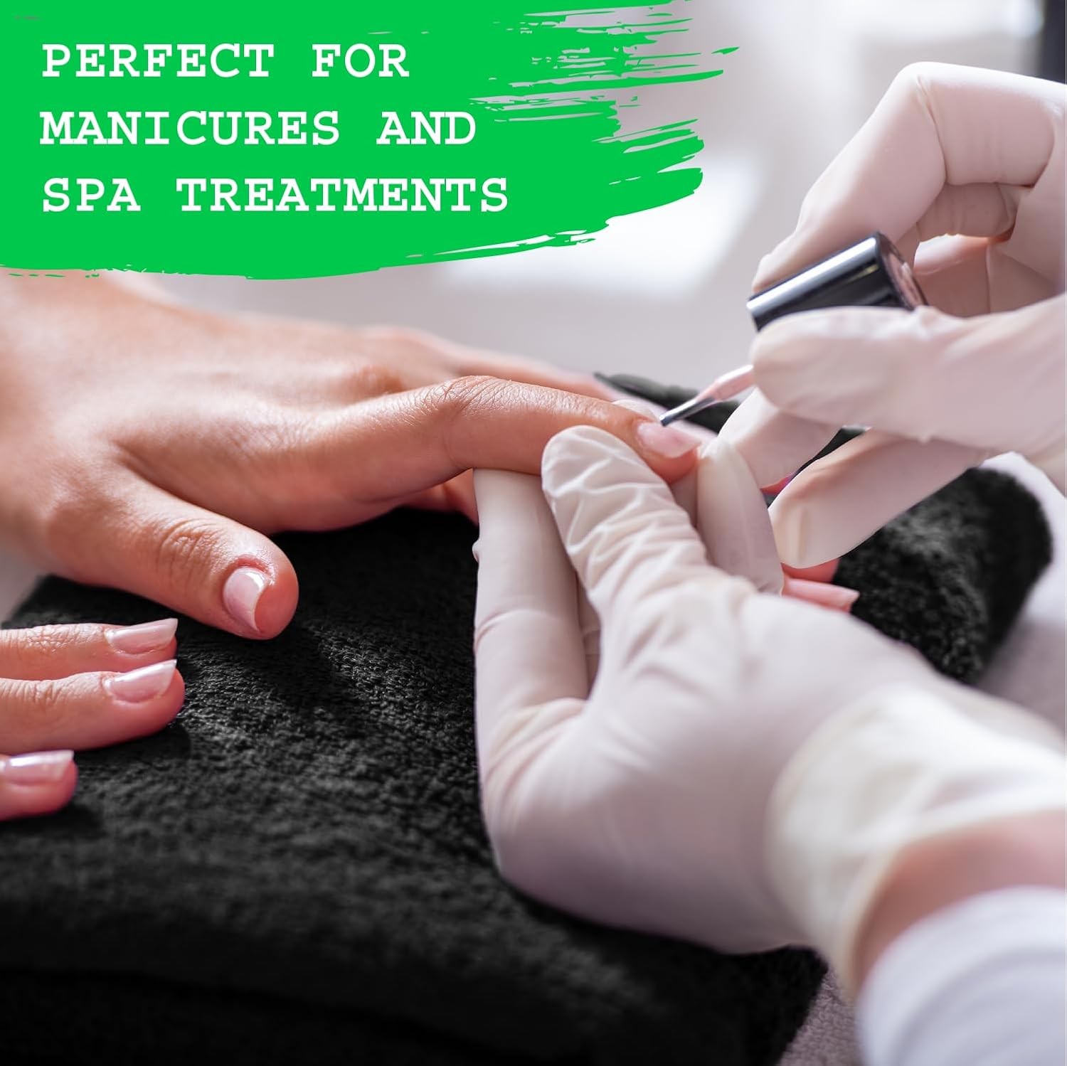Black Microfiber Bleach Safe Towel Bulk Sets, Premium Spa Quality, Super Soft