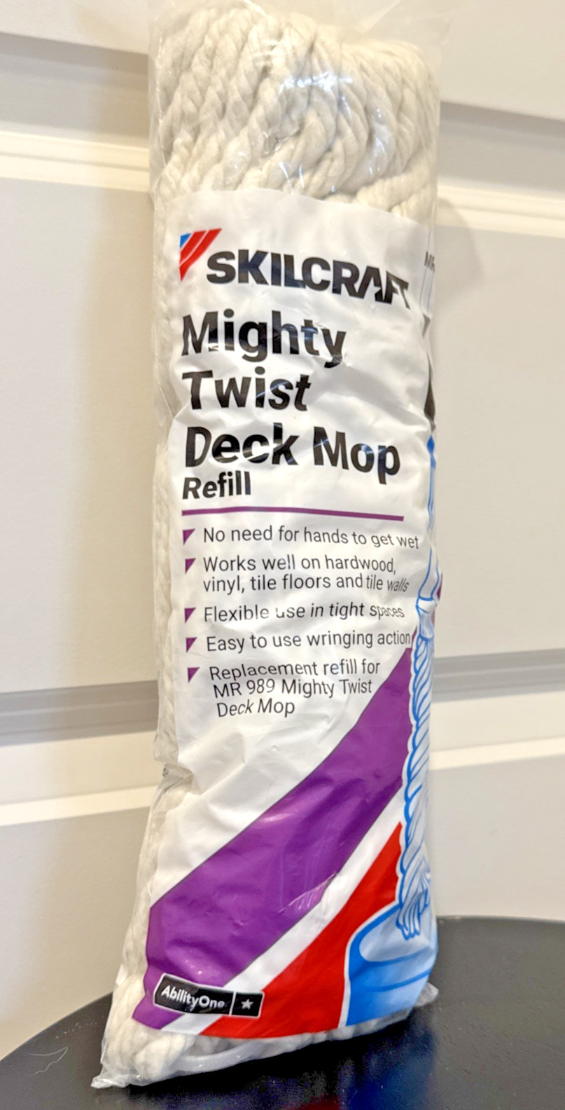 SKILCRAFT MIGHTY TWIST DECK MOP REFILL MR 969 Replacement Refill For 989