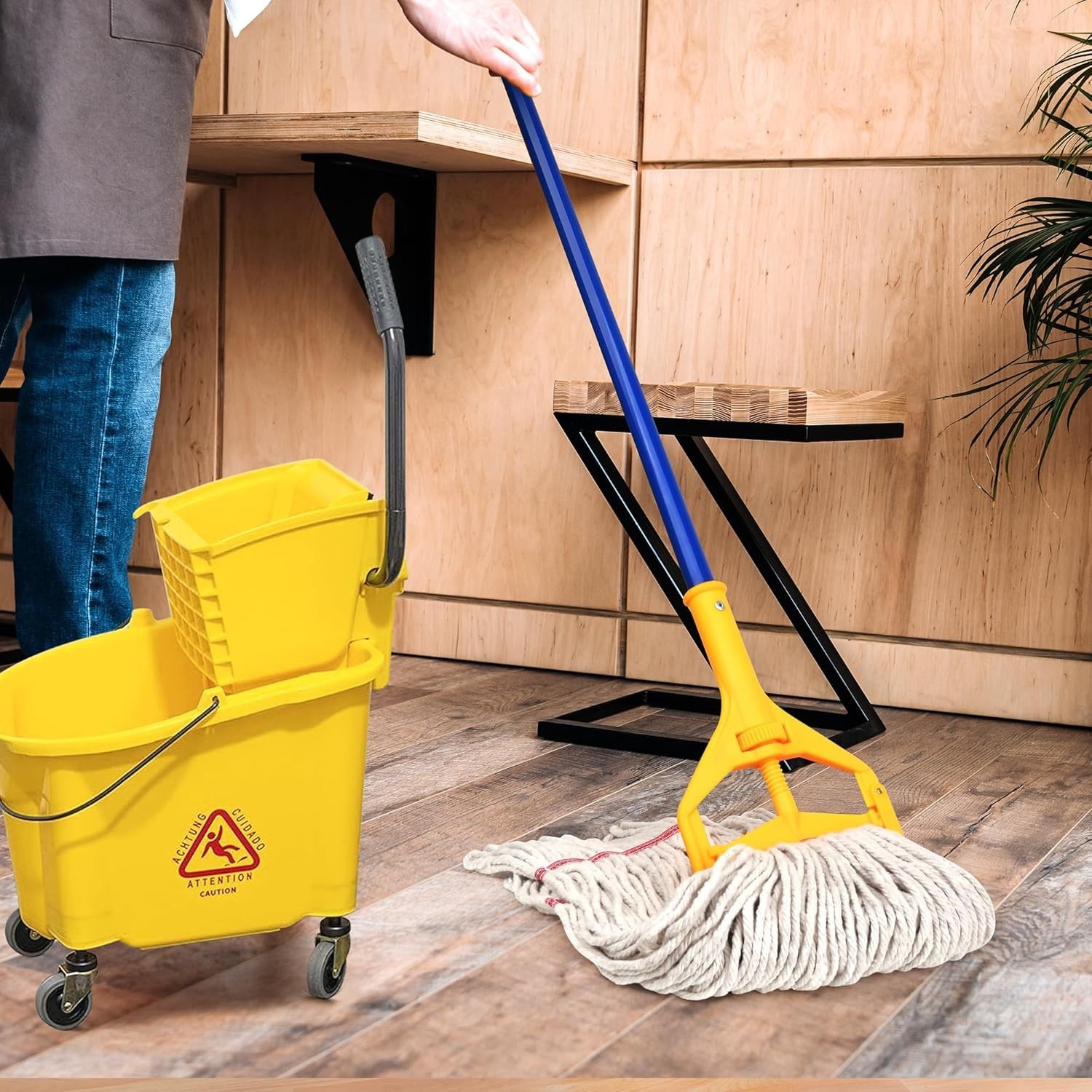 Universal Fit Commercial Cotton Mop Head Refill – 3 Count for Effective Mopping