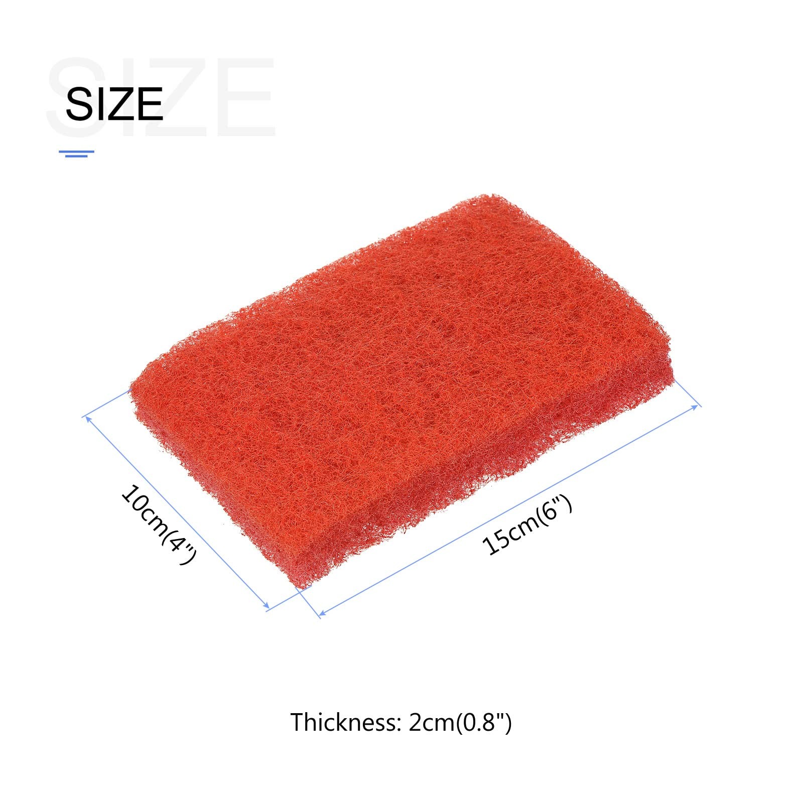 Scouring Pad (15 x 10cm/6″x 4″) 5pcs, Kitchen Dishwashing Sponge, Non-Scratch…