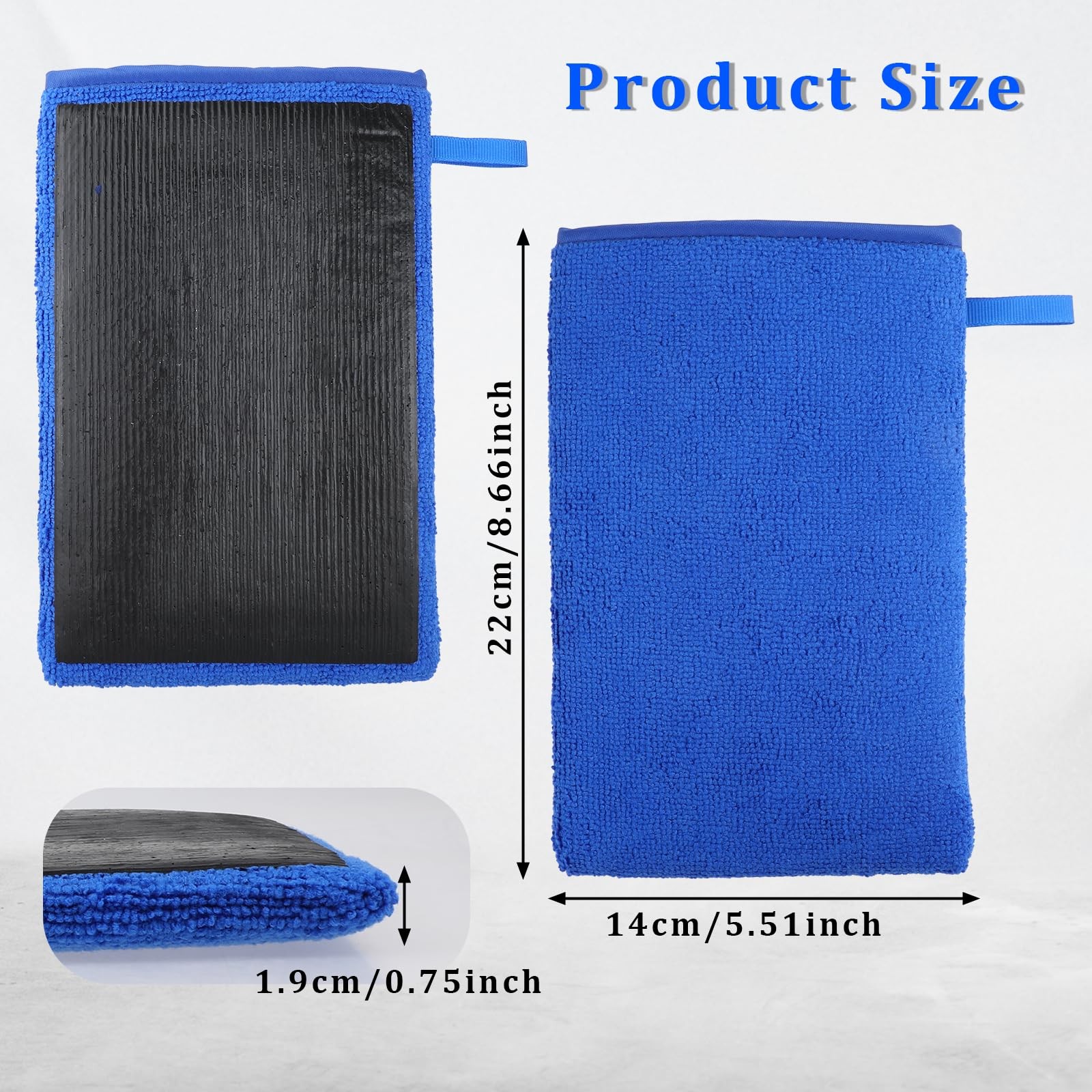 Clay Mitt – Auto Detailing Microfiber Clay Bar, Medium Grade, Blue