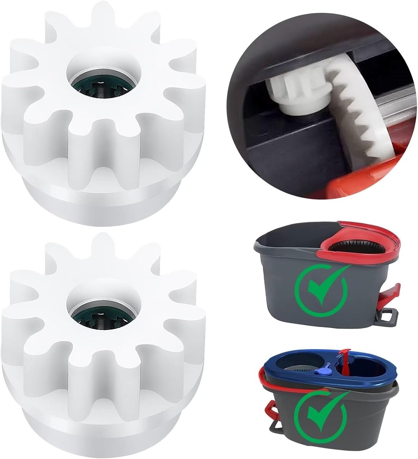 O Cedar Mop Bucket Replacement Gears – High Quality & Easy to Install, 2 Pack