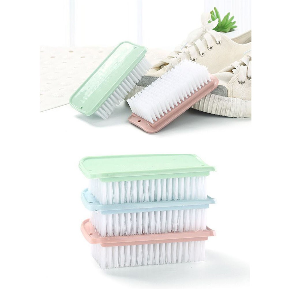 3Pcs Reusable Multi Use Cleaning Brush Plastic Handle Assorted Colors