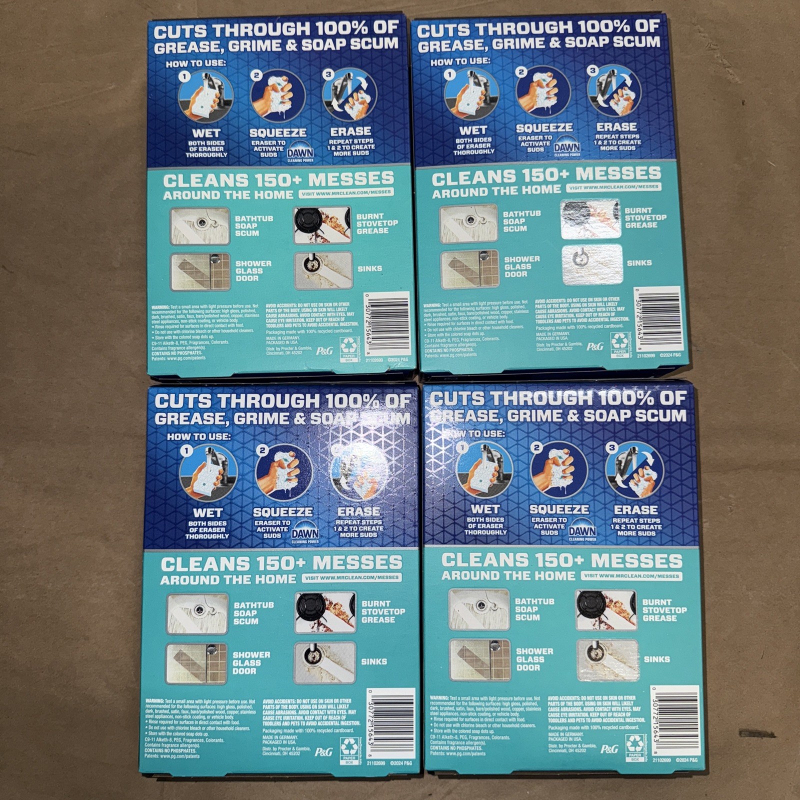 Mr. Clean Magic Eraser 2 IN 1 Unstopables FRESH Scent (20 Pads)