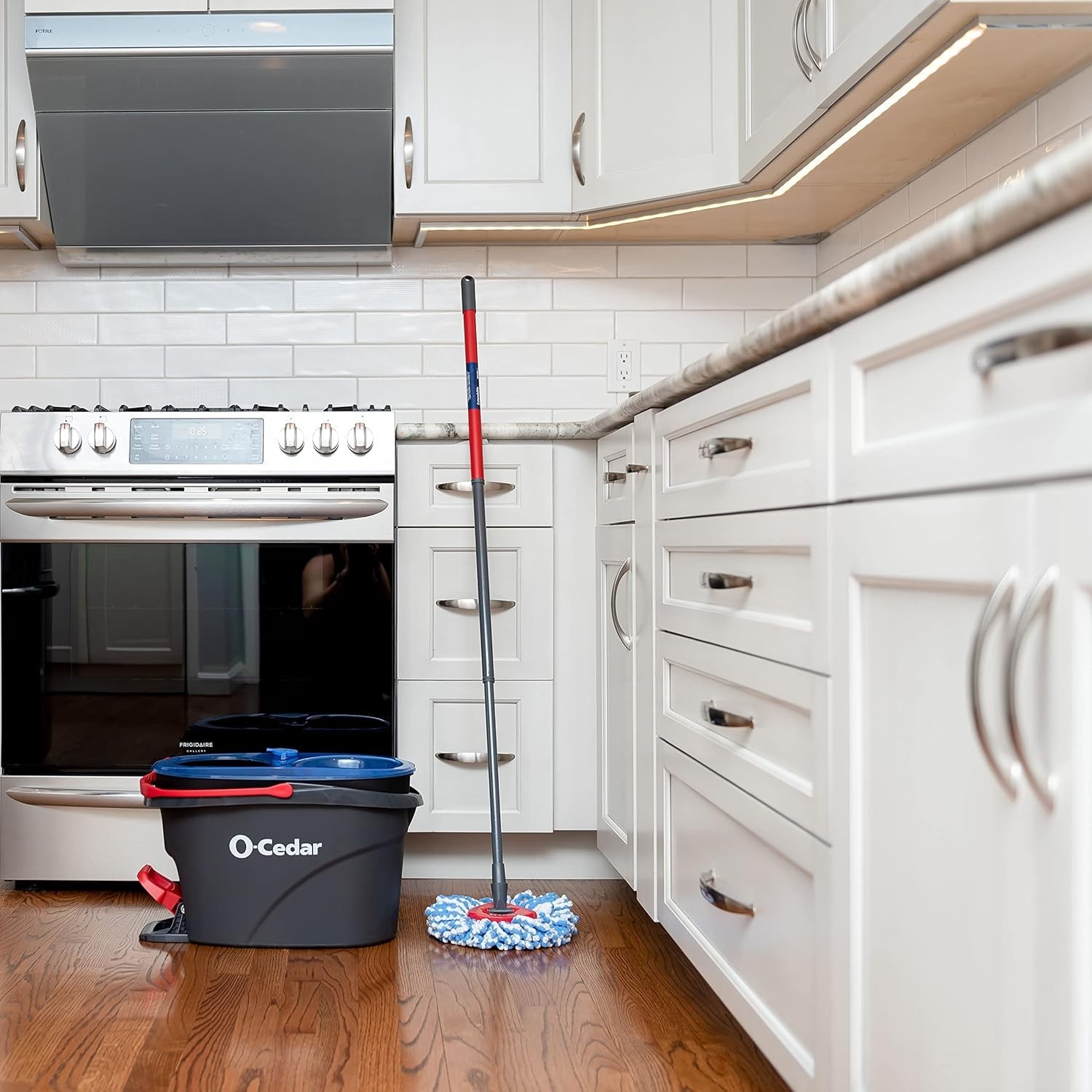 O-Cedar RinseClean Spin Mop & Bucket System | Clean with Clean Water | Remove…