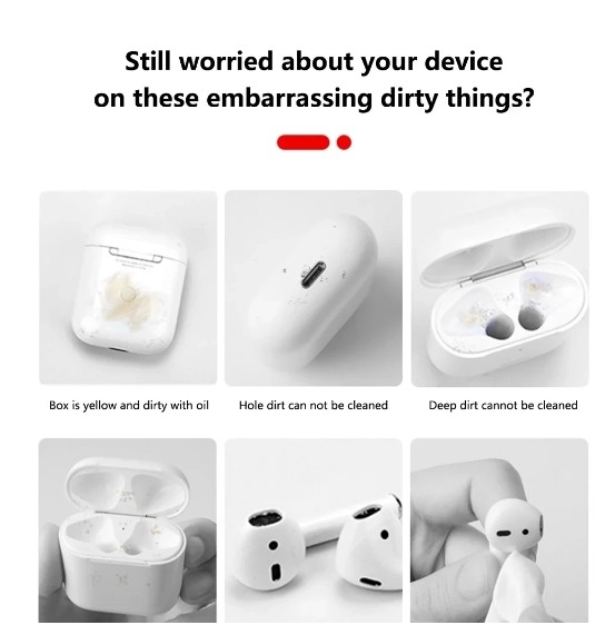 Cleaning Pen For Airpods Pro 1 2 Earphones Cleaner Kit Soft Brush Case Earbuds
