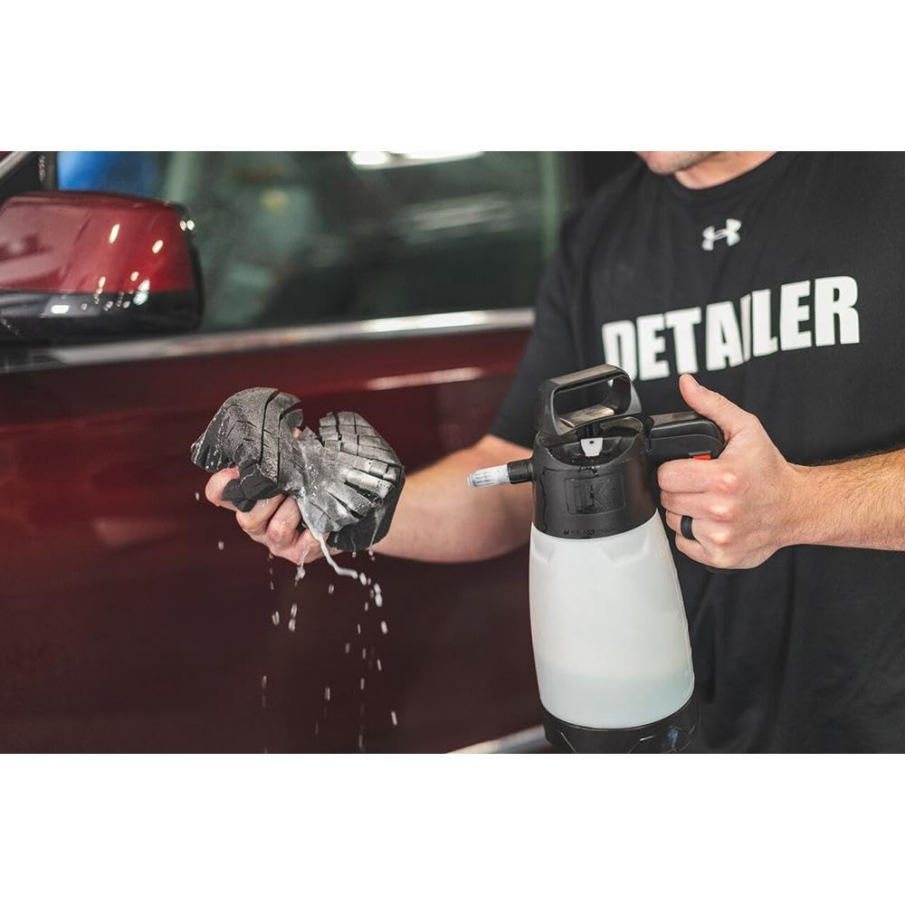 Ultra Safe Sponge for All Paints & Wheels – Ergonomic Grip, Dark Grey
