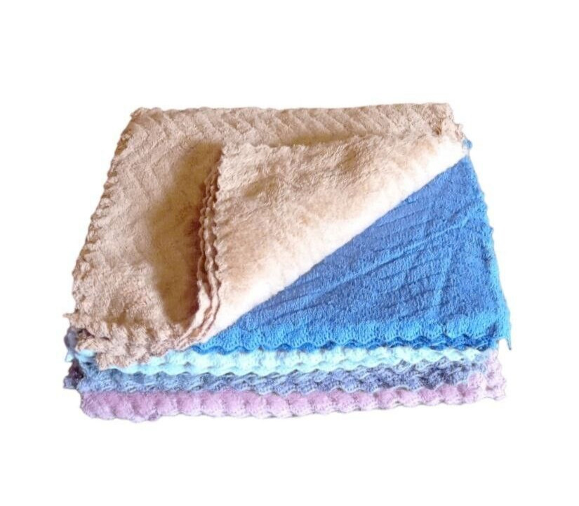 20pcs of 10×10 in microfiber soft absorbent kitchen cleaning towels, rags