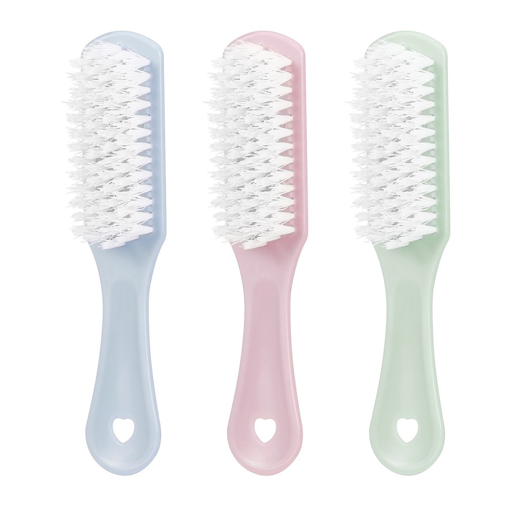 3Pcs Durable PP Cleaning Brushes Home Laundry Tool with Bristles Assorted Colors
