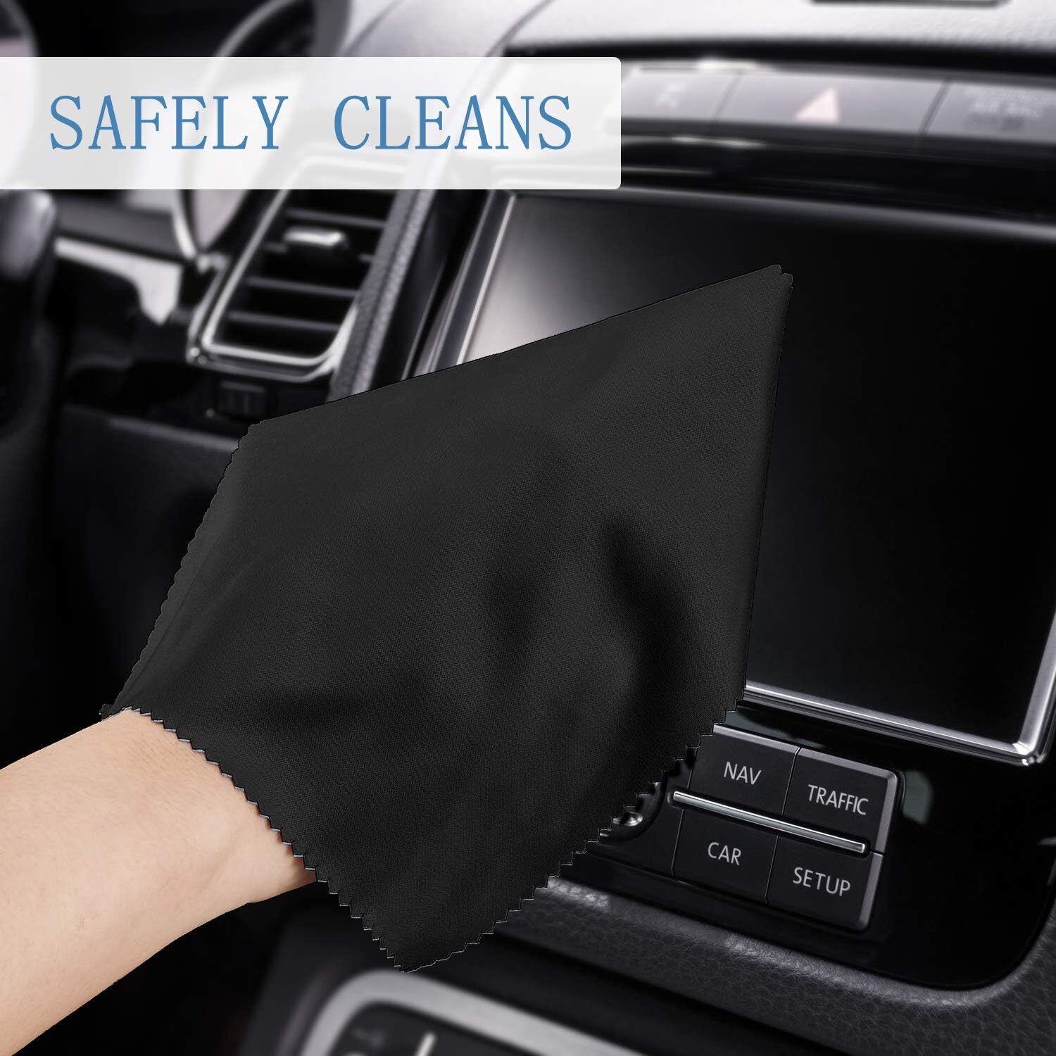 2/4/6/8/10x Microfiber Cleaning Cloth Eyeglass Sunglasses Cleaning Camera Screen