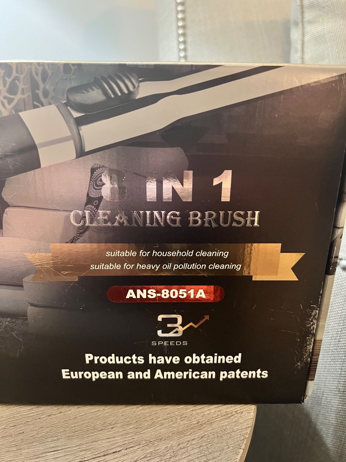 YKYI Electric 8 in 1 Cleaning Brush With Voice Assistant – ANS-8051A 3 speed EUC