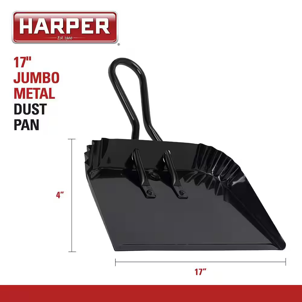 17 In. Jumbo Metal Dust Pan