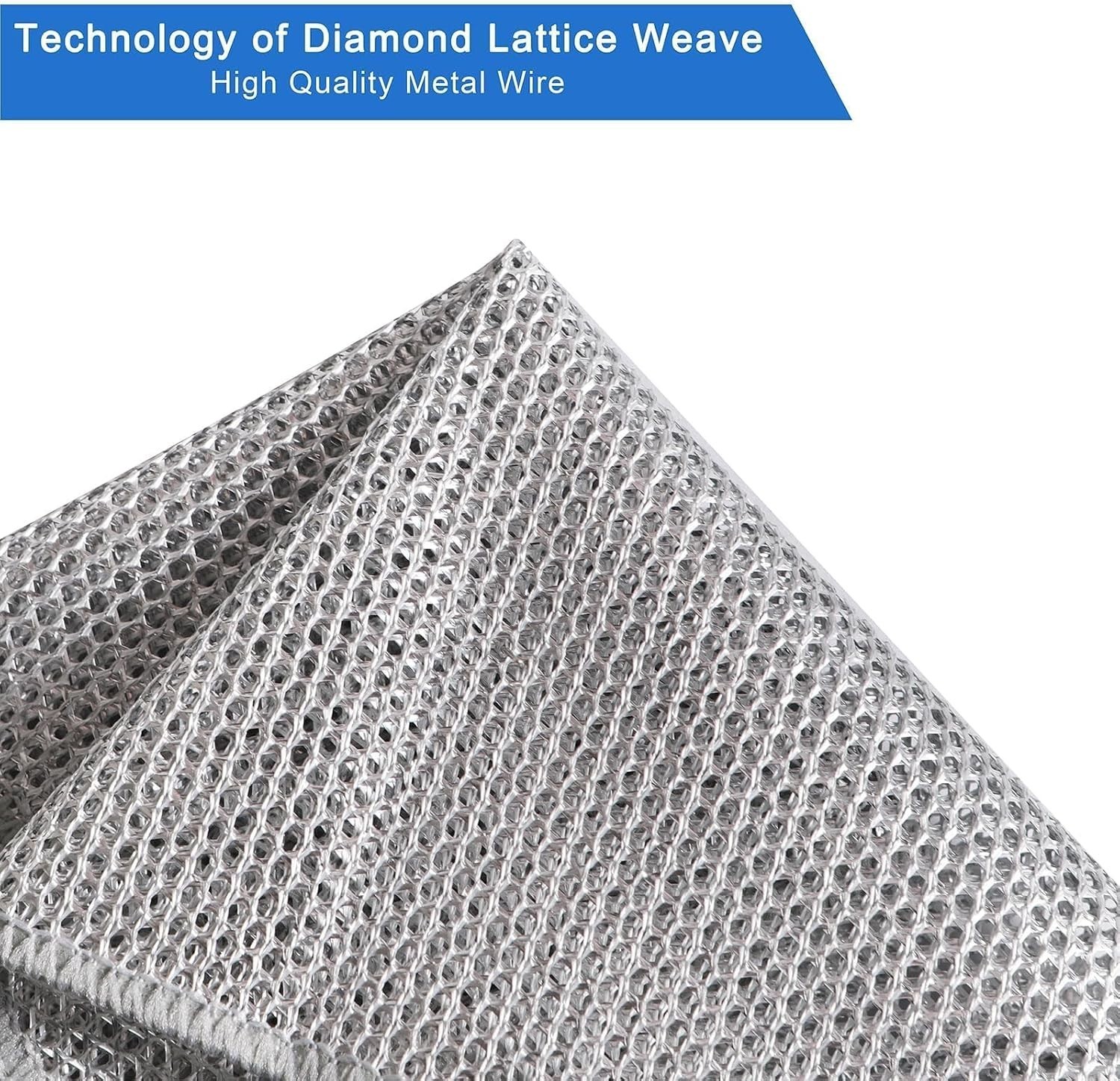 10 Pack Non-Scratch Wire Dishwashing Rags – Ultimate Kitchen Cleaning Cloths