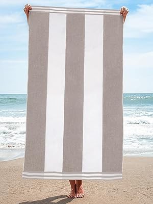 Superior Oversized Beach Towel, Turquoise (Set of 2)