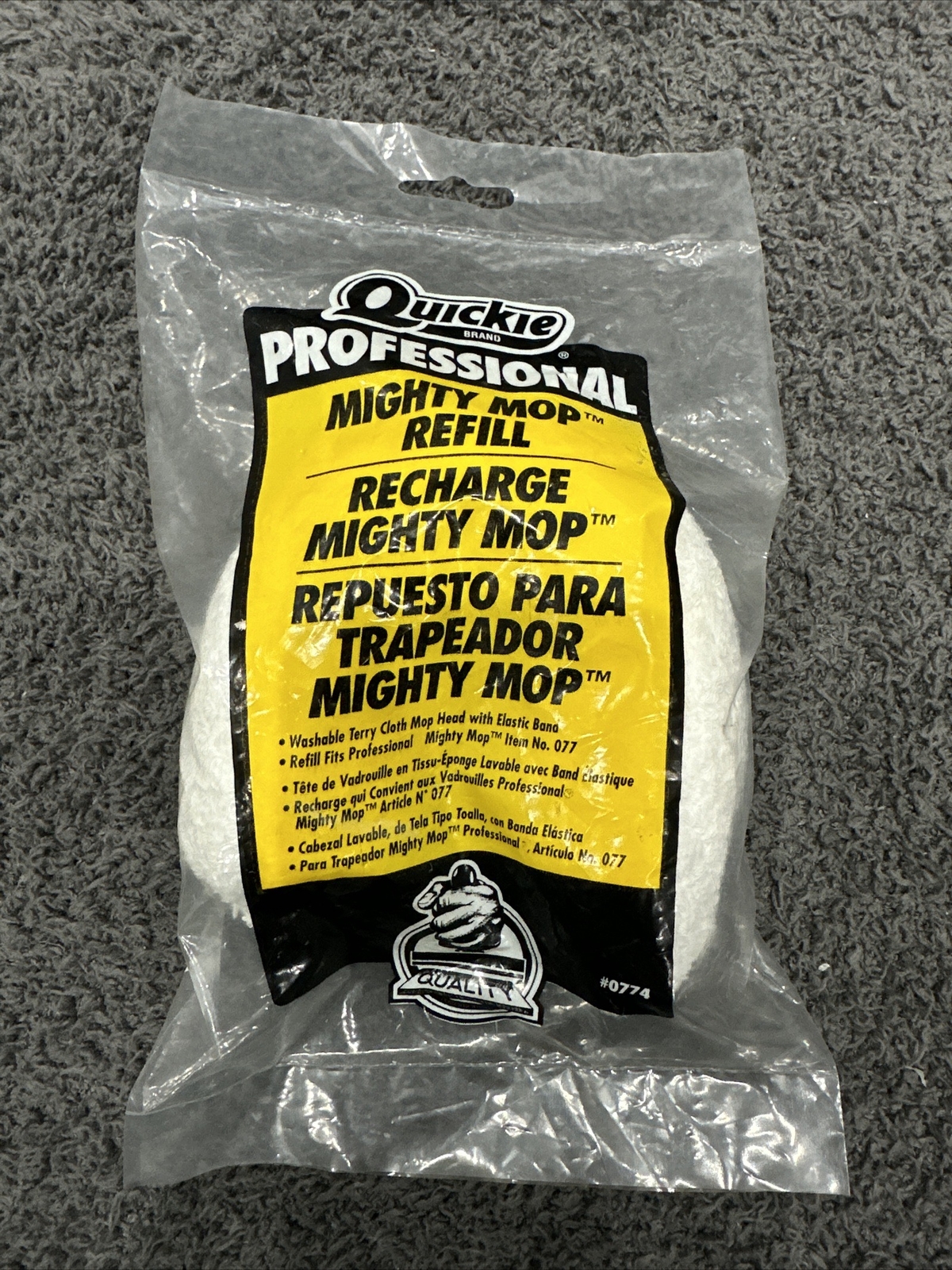 Quickie Professional Mighty Mop Refill 0774 Vintage (2001)