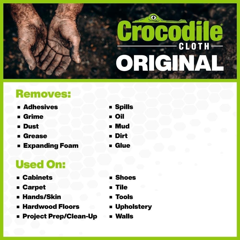 Cleaning Wipes, Heavy-Duty Multi-Surface Hand & Tool Wipes, Water-Based, Safe…