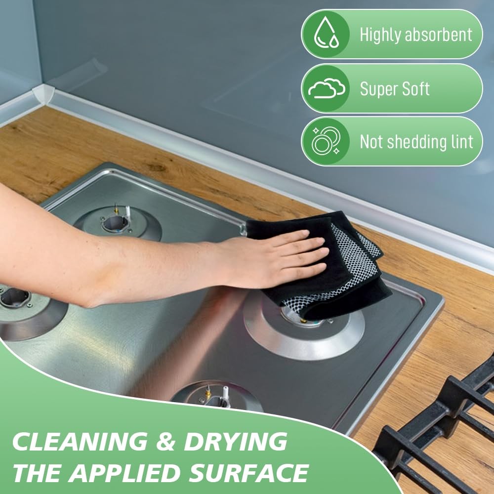 Microfiber Dish Cloth for Washing Dishes Dish Washing Rags Best Kitchen Washc…