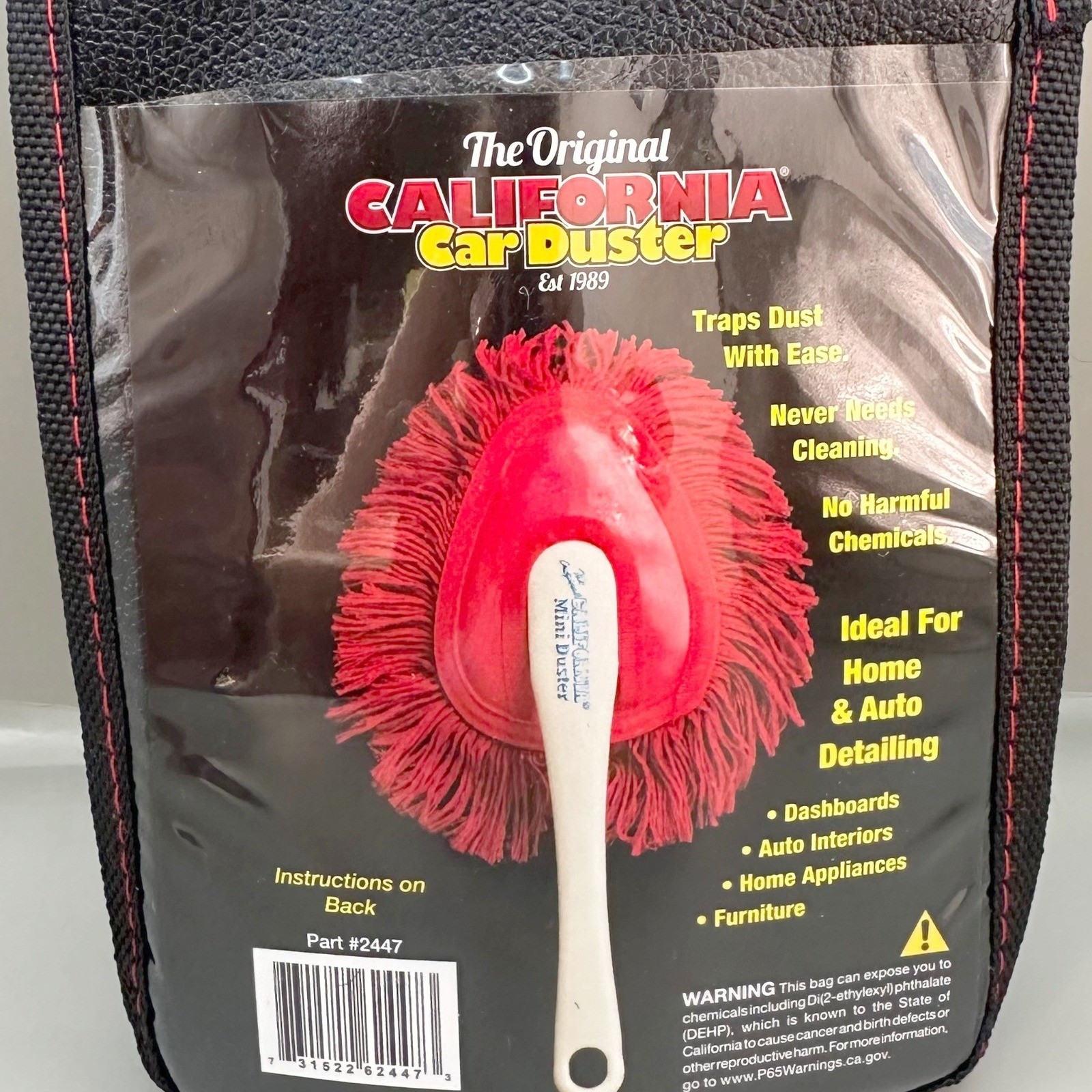 The Original California Car Duster Mini Duster Interior Detailer With Case #2447