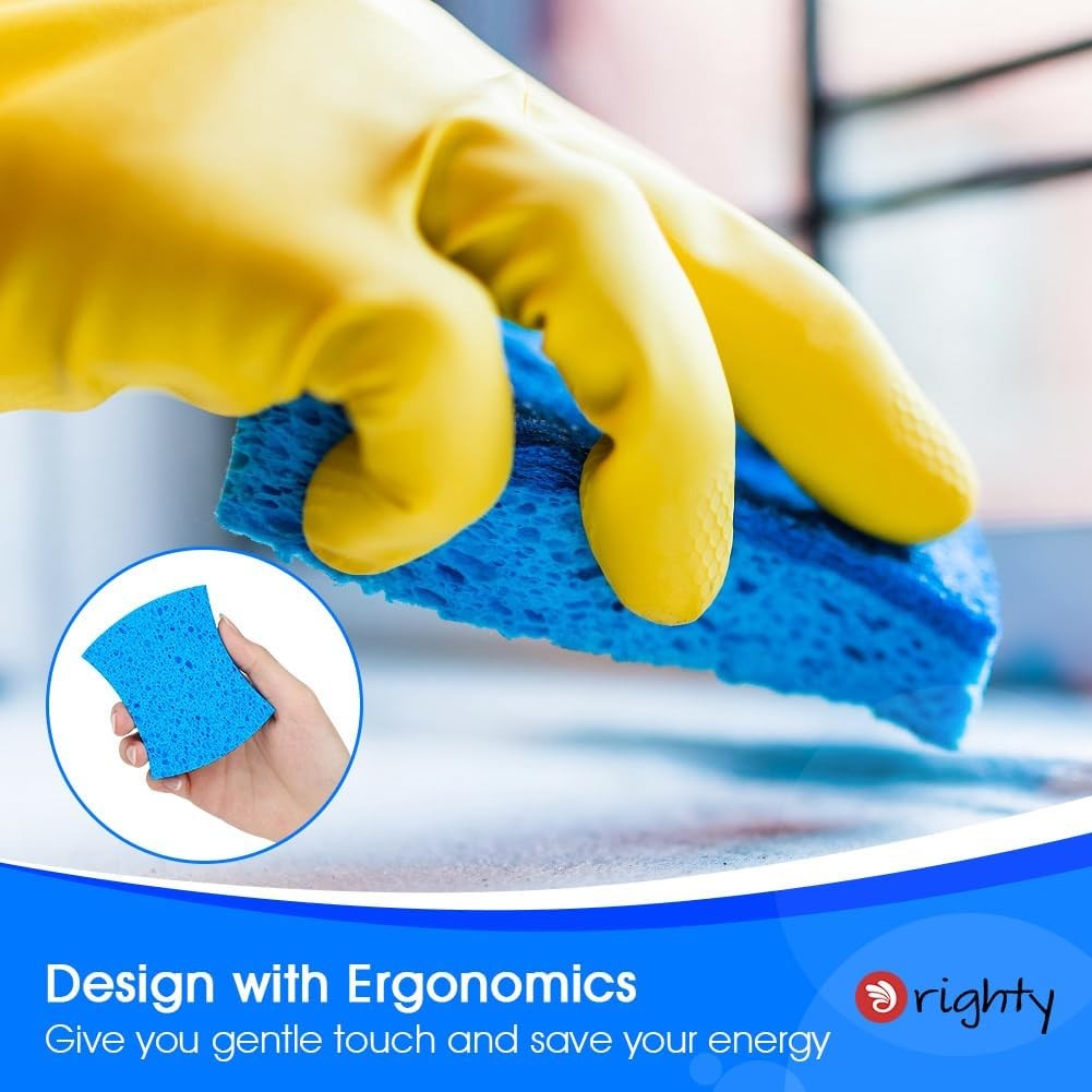Orighty Scrub Sponges 24 Pack Non Scratch Kitchen Dish Cleaning Dual Side Sponge