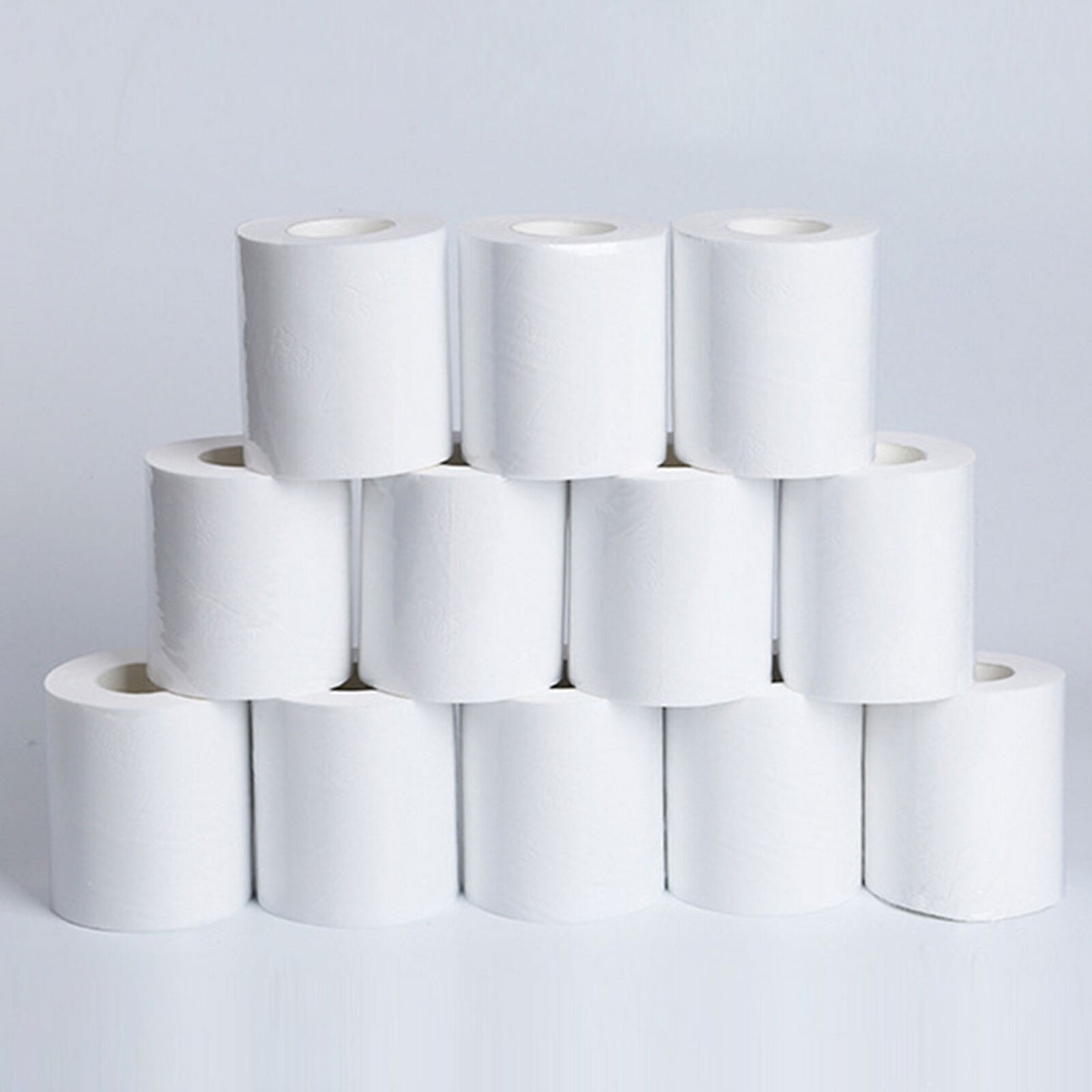 Household 10 Rolls Paper Bulk Rolls Bath Tissue Bathroom White Soft 3 Ply