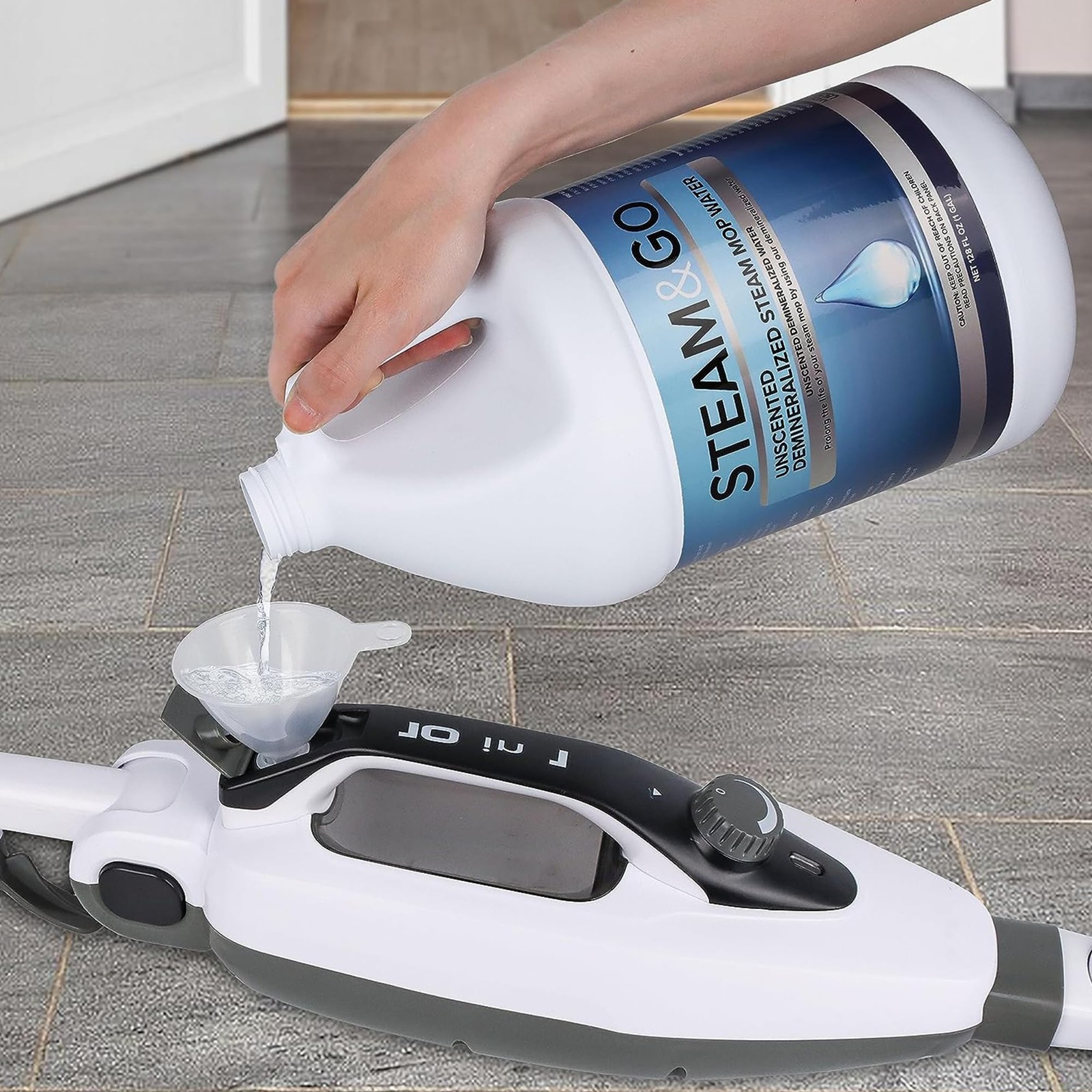 Steam & Go Unscented Demineralized Water for Steam Mop – 128 Fl Oz | Scented …