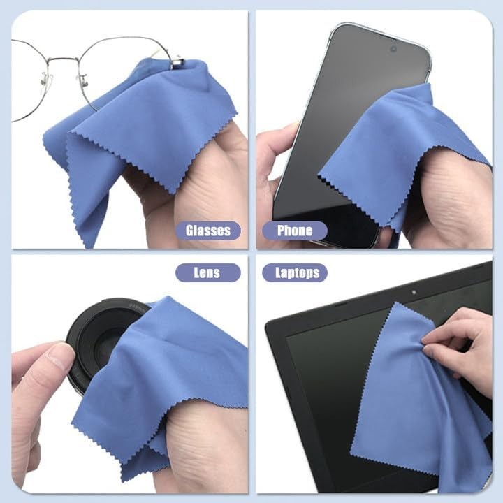 Microfiber Cleaning Cloth For Glasses Cleaning Clothes for Eyeglasses screen etc
