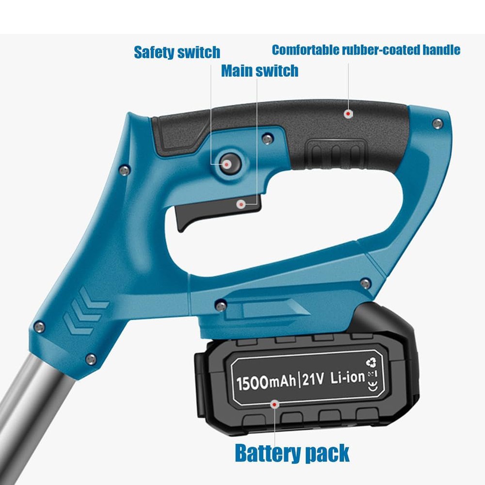 5000RPM Electric Spin Scrubber with Two Batteries Cordless Tile Floor Scrubber