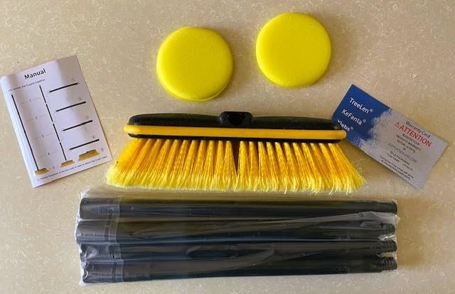 Exterior Vehicle Washing Wand Broom Cleaner Tool Solar Panel Window Scrub Kit US