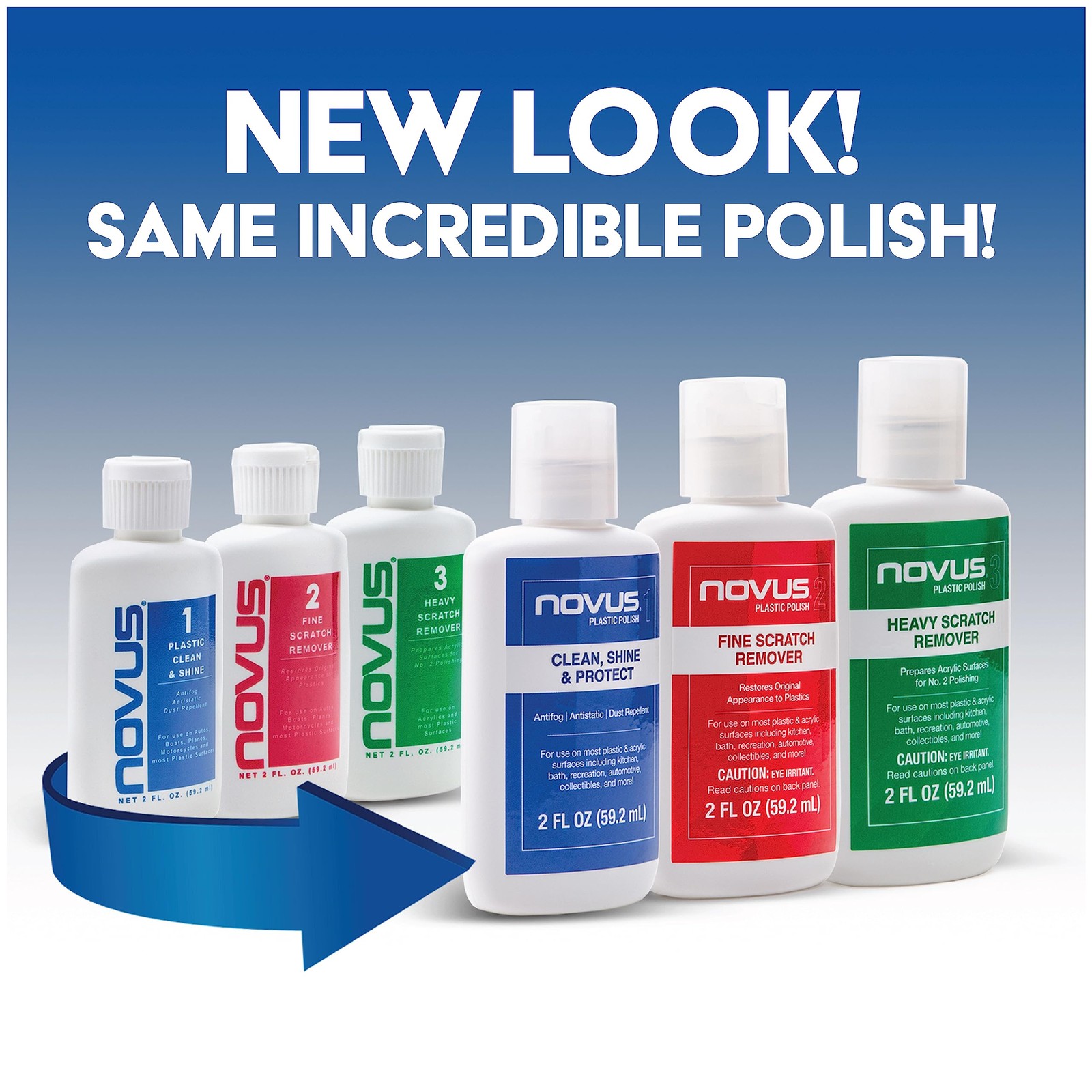 NOVUS-PK1-2 | Plastic Clean & Shine NOVUS #1,2,3 Refill, Refill