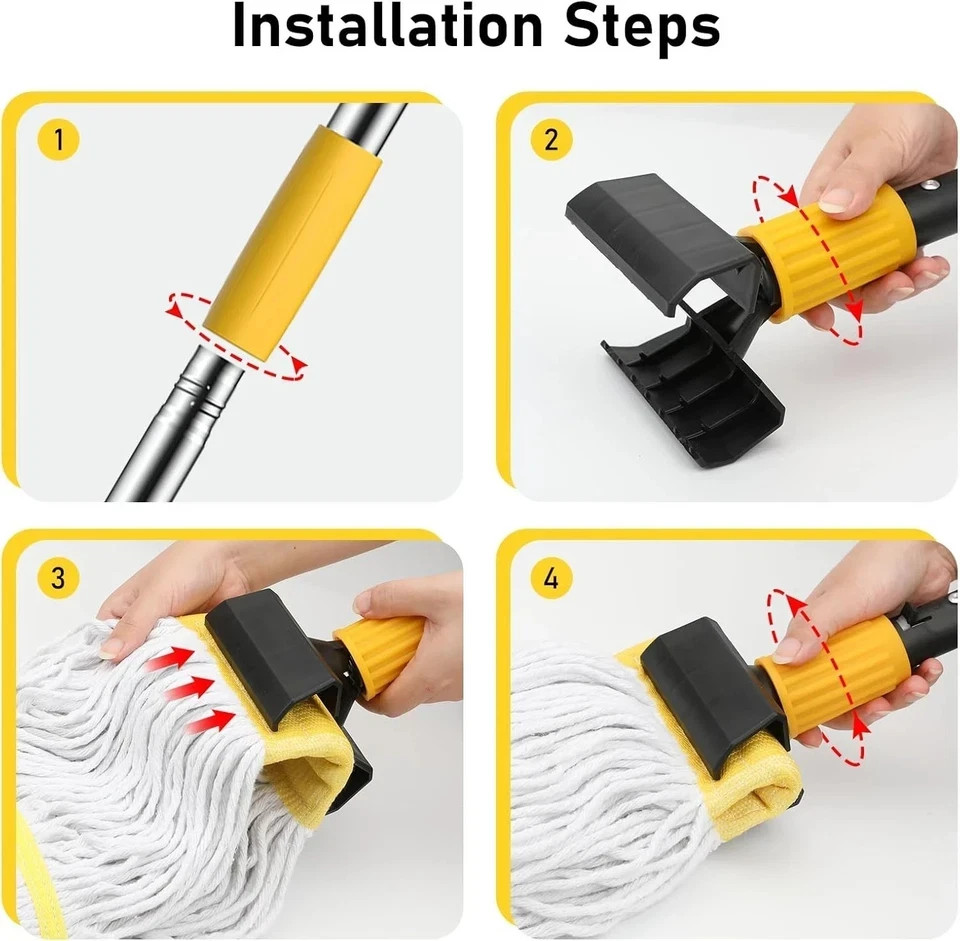 Professional Commercial Mop Industrial Heavy Duty Mop with Long Handle ,Wet