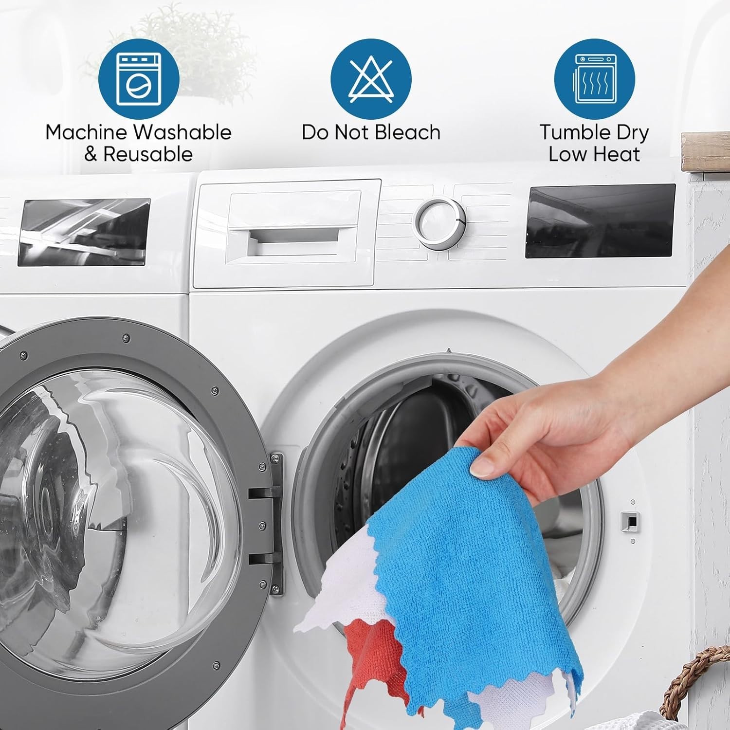 Versatile 75-Pack Microfiber Cleaning Rags – Perfect for Home & Automotive Use