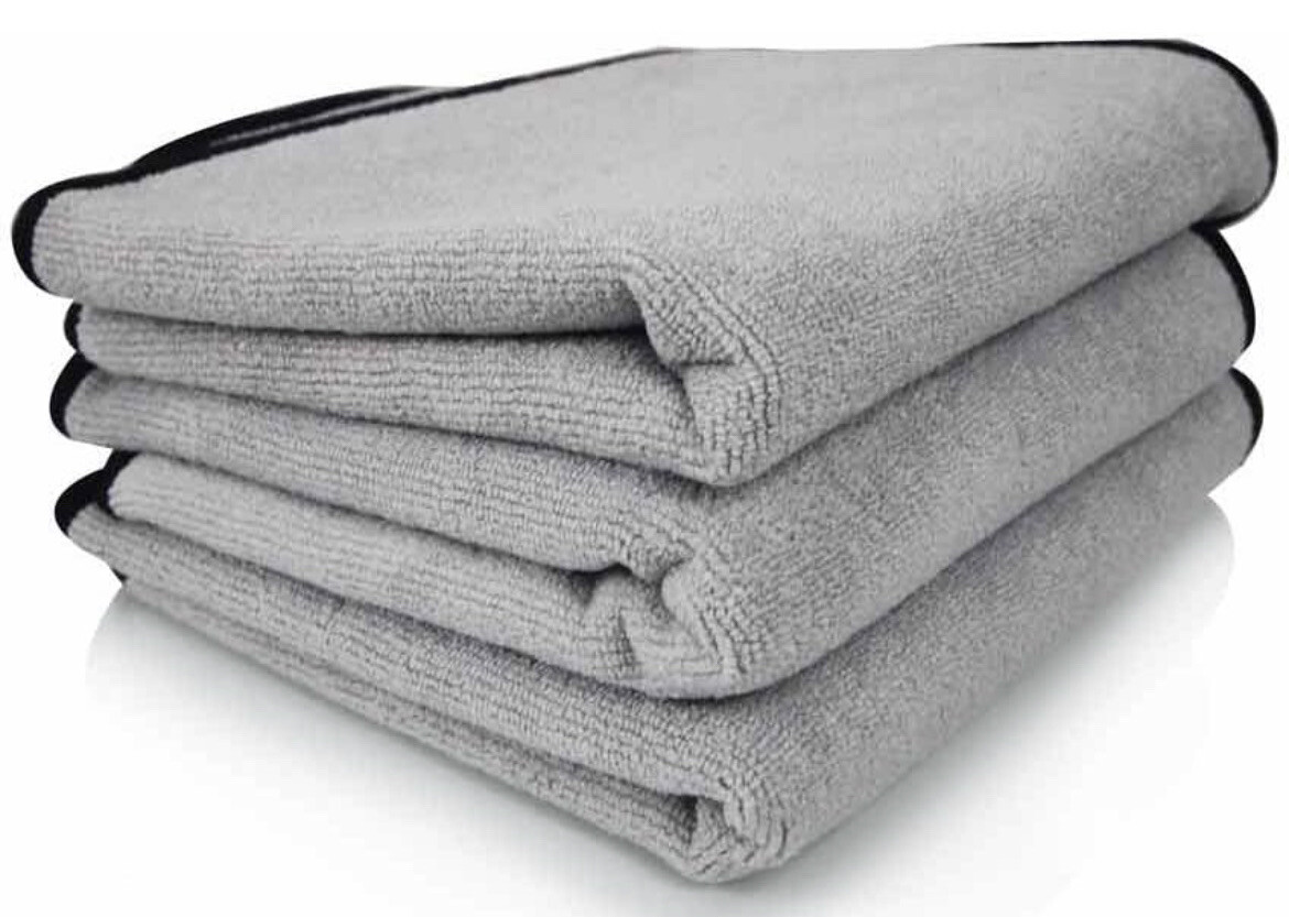 Pack Of 6 Professional Grade Premium Microfiber Towel, Grey 16”x16” Car Detail
