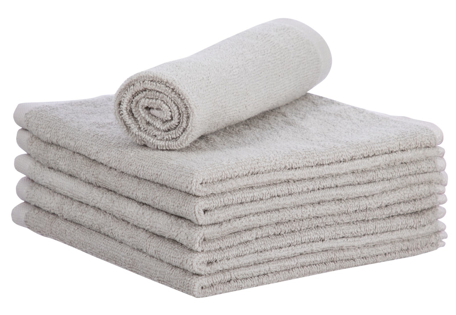 Superio 100% Cotton Terry Cloth 16″ Cleaning Rags, Facial Washcloths, 6 pack