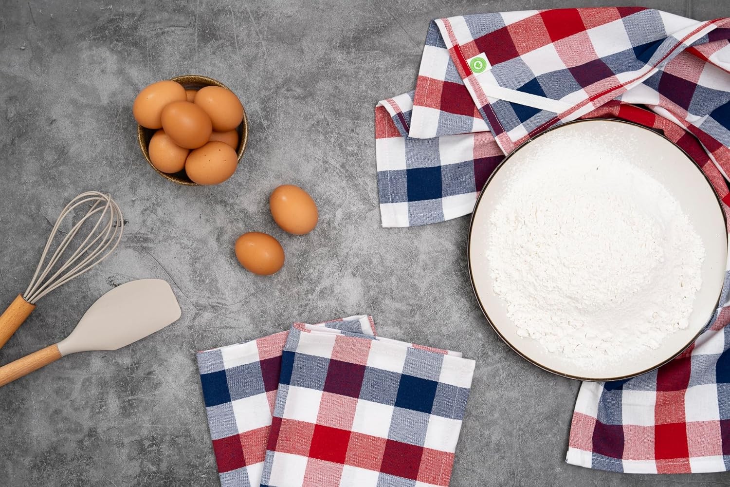 Red, White and Blue Kitchen Towels – 6 Pack, 30″x20″ July 4th, Memorial Day,