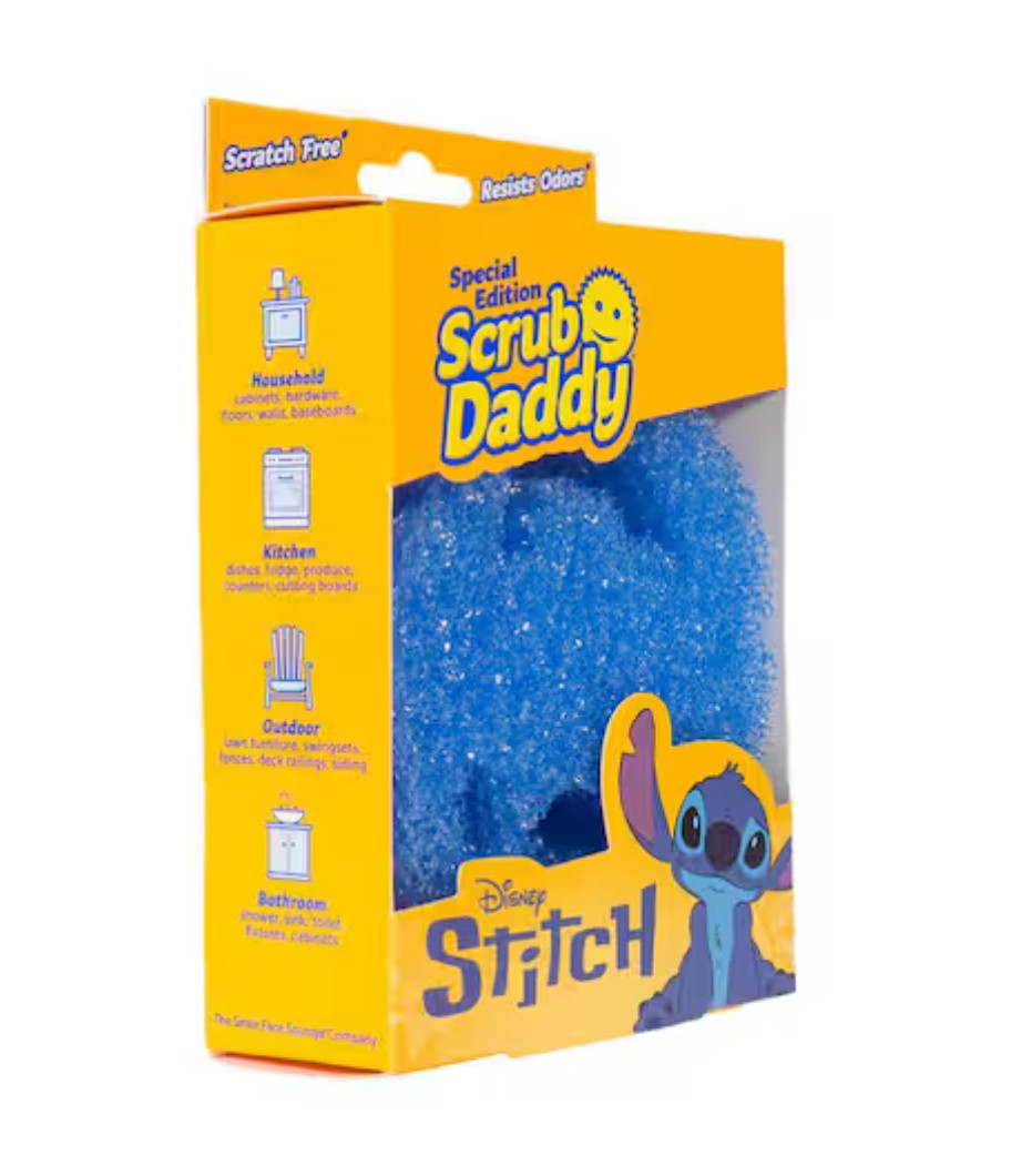 Scrub Daddy Disney Stitch Sponge Scrubber FlexTexture Non-Scratch 1 Count
