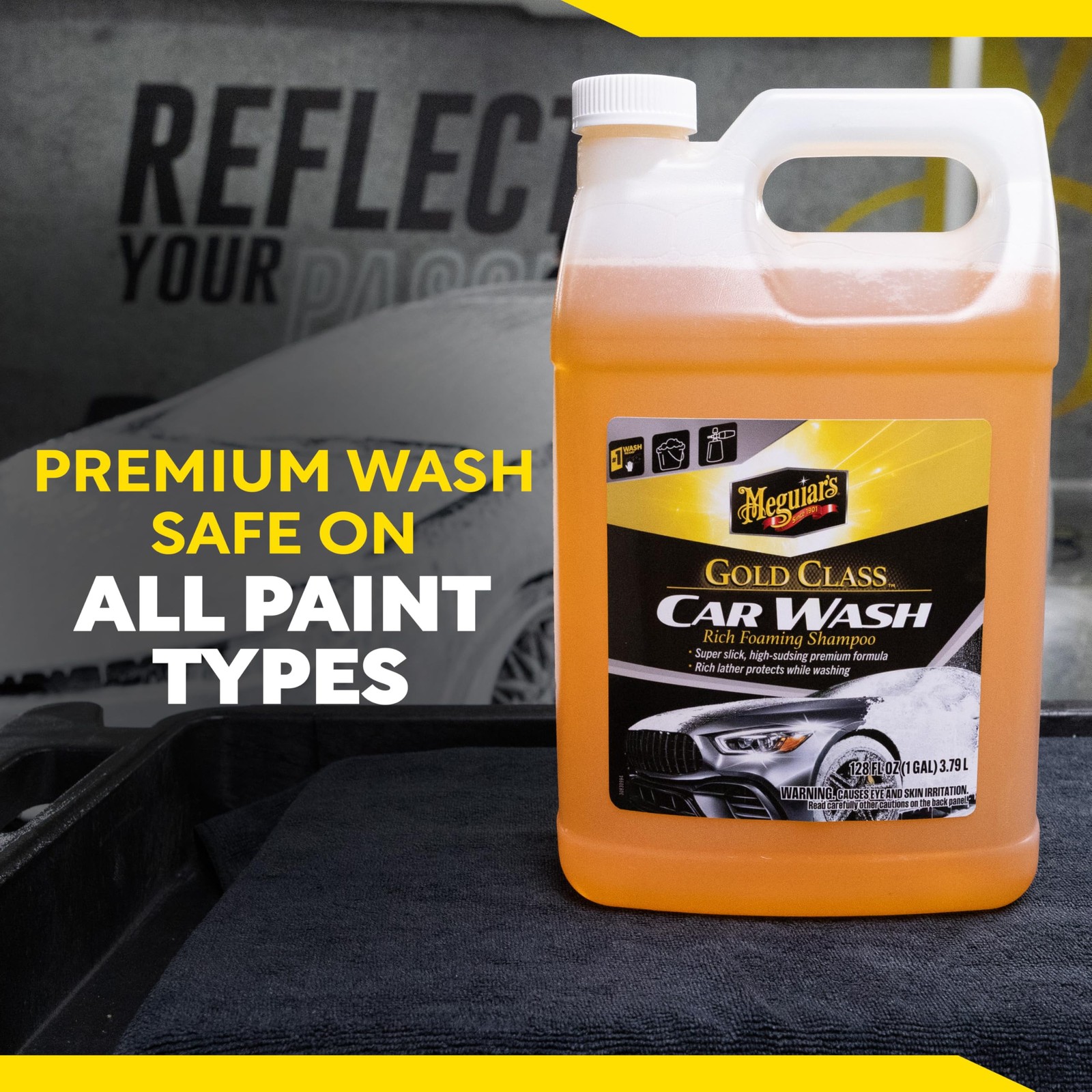 Meguiar’s Gold Class Car Wash – Premium Foaming 128 Fl Oz (Pack of 1)