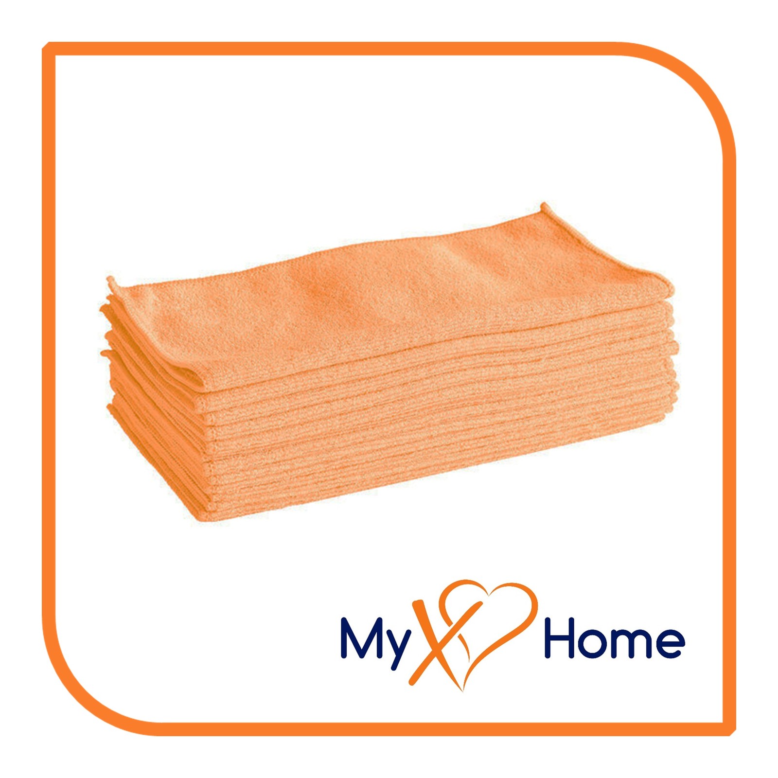 12 x 12 Orange Microfiber Towel(s) by MyXOHome