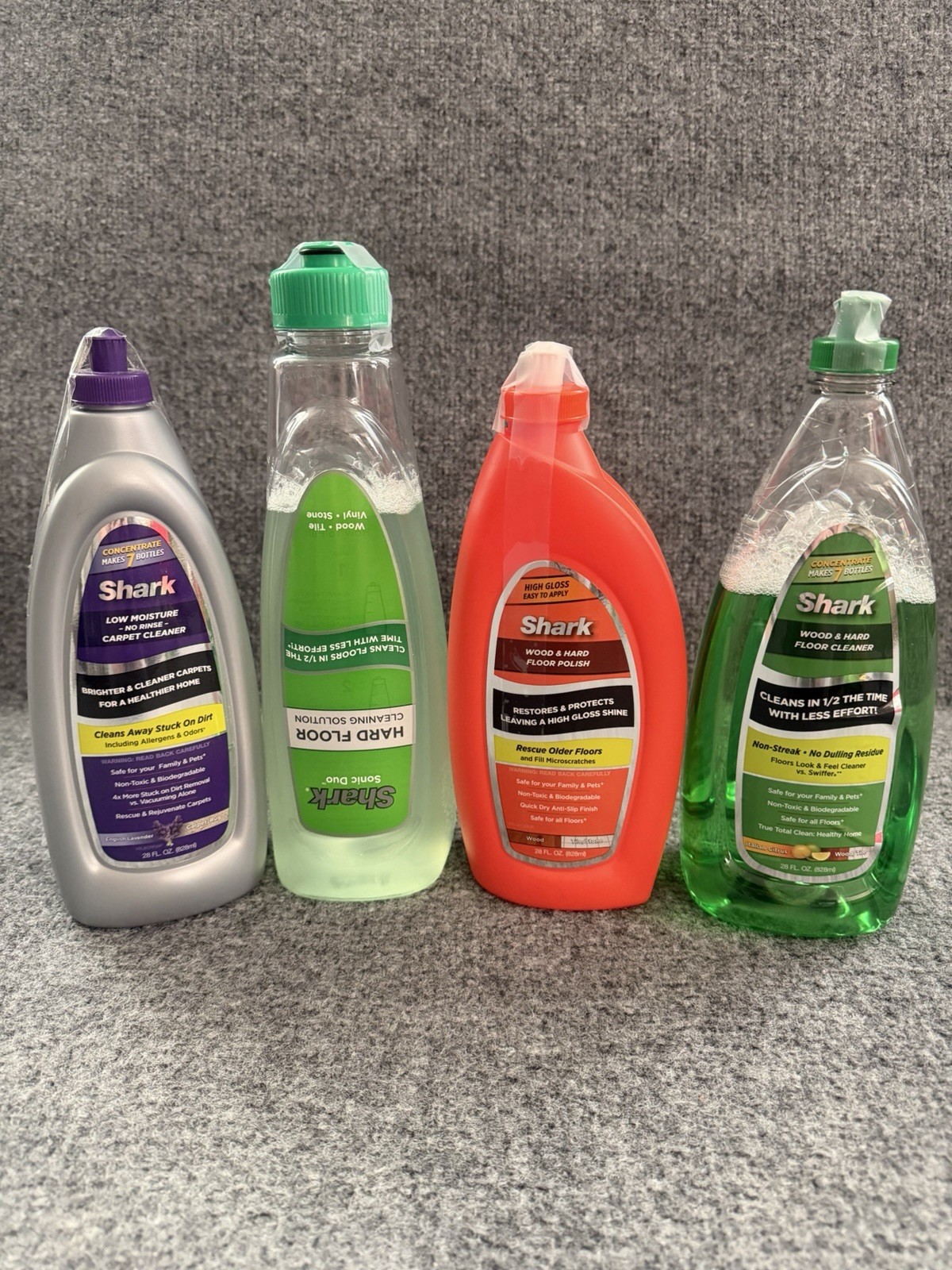 SHARK Cleaning Solutions Wood Carpet Tile Vinyl Stone Polish DISCONTINUED LOT 4