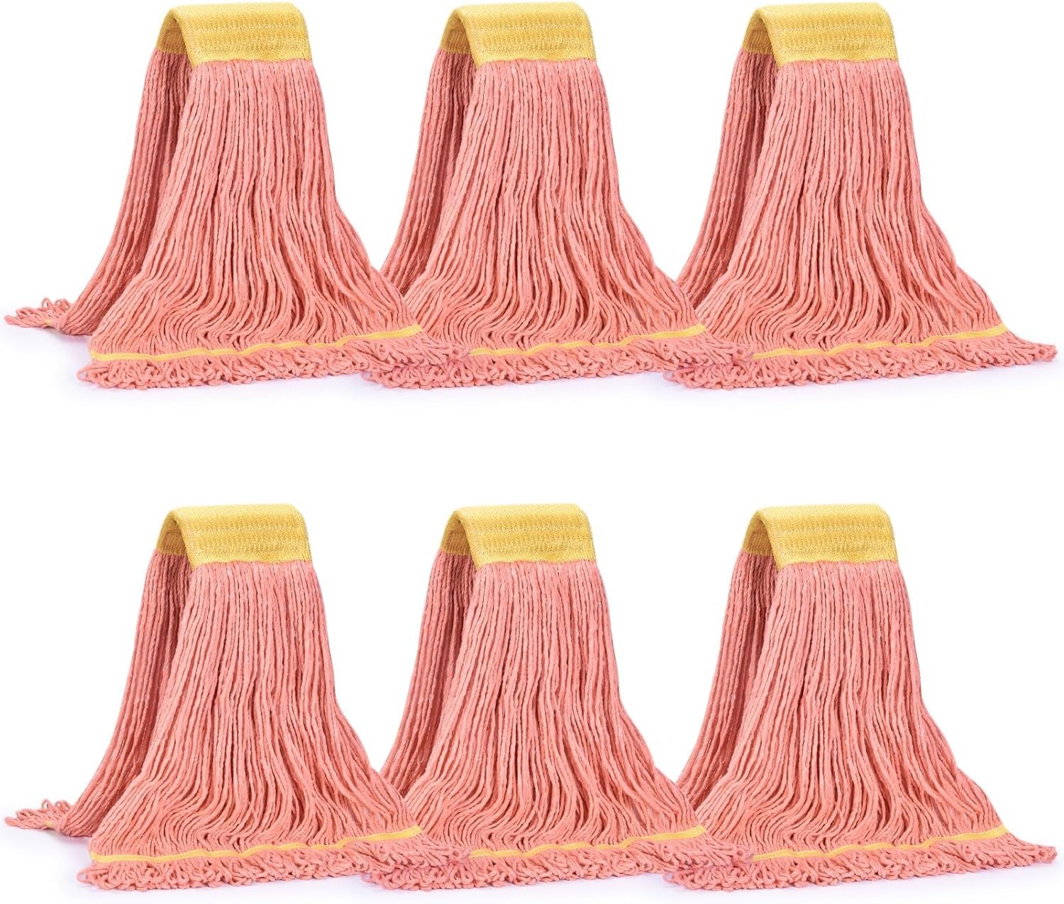 Efficient 5-Inch Wide Mop Head – 24 oz Cotton Blend Mop for Heavy-Duty Cleaning