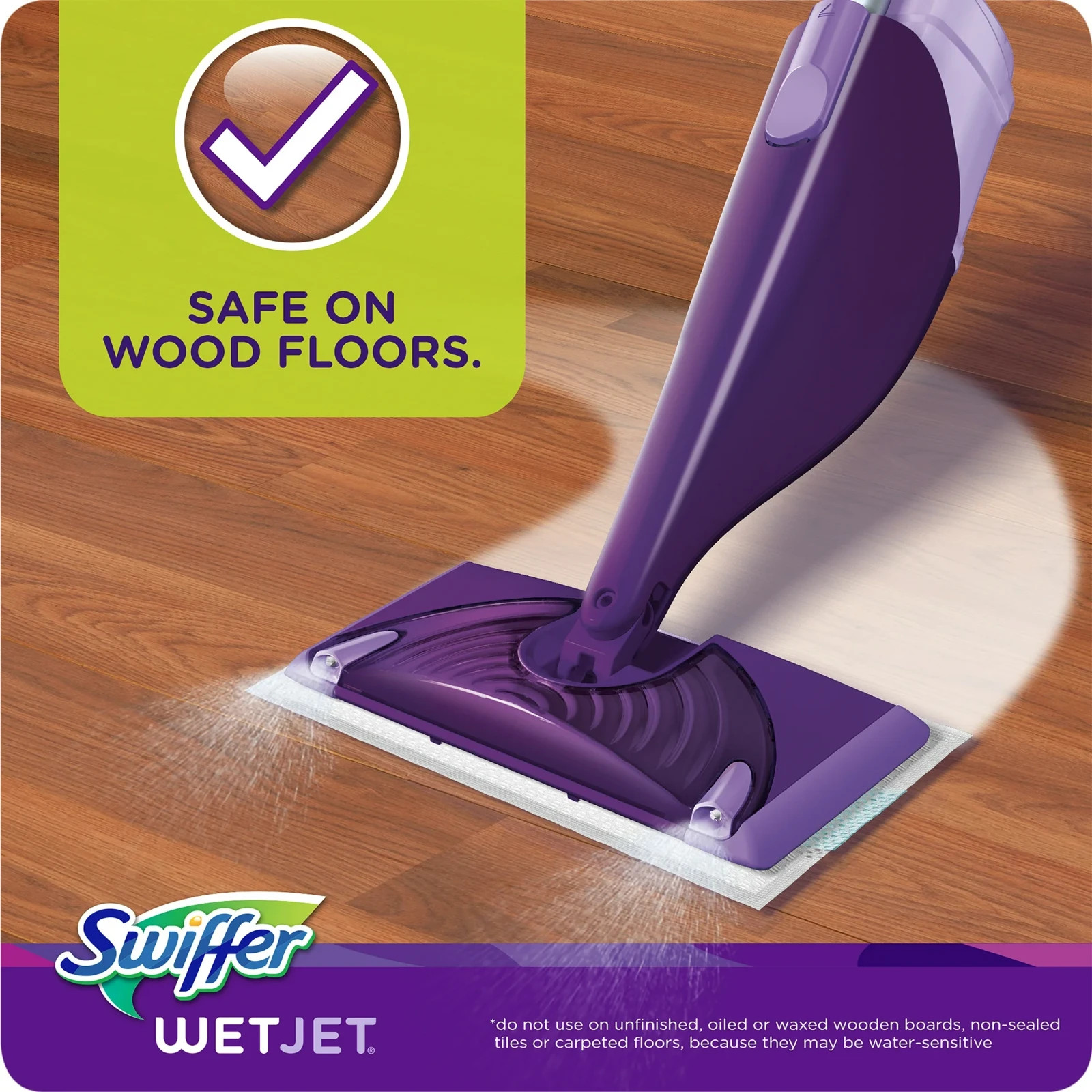 Swiffer Wet Jet Mop Cleaning Pads Refill, Floor Cleaner for Mopping Wood, Lamina