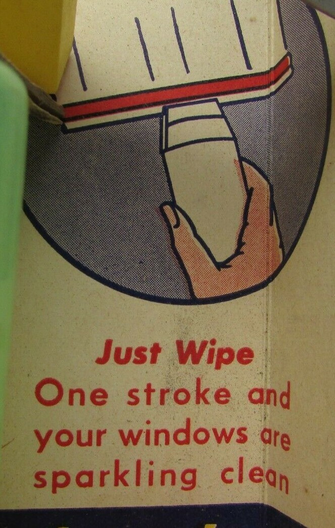 Rare Vintage Squeezit One Stroke Window Cleaner NOS See Description