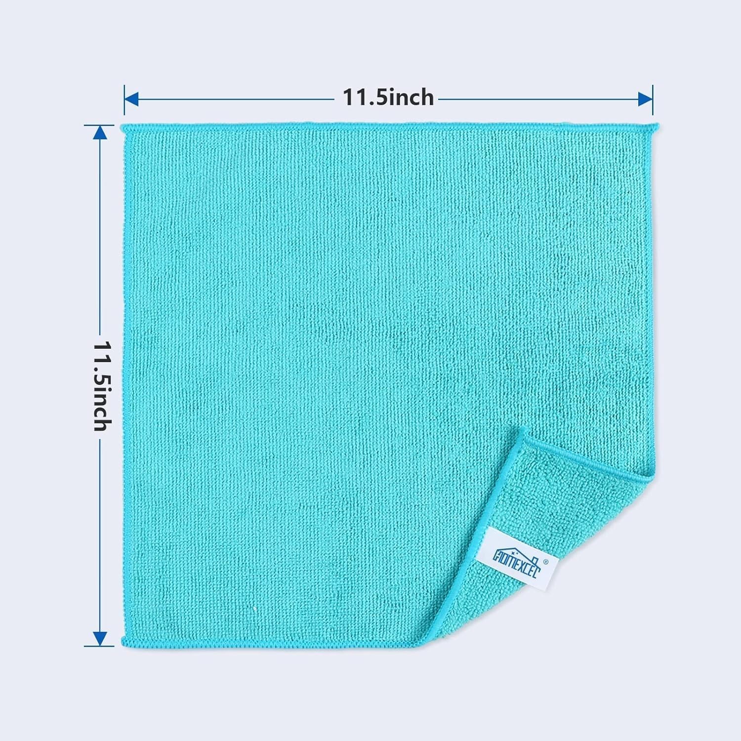 Streak-Free Multi-Surface Microfiber Cleaning Cloths, 12-Pack – 210GSM Softness