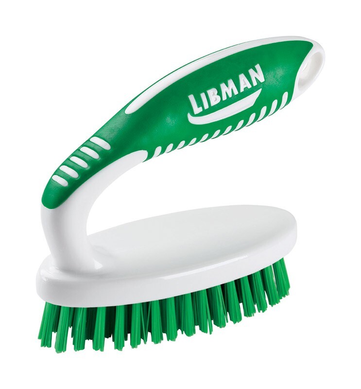 Libman 1.75 in. W Hard Bristle 4.5 in. Plastic/Rubber Handle Small Scrub Brush