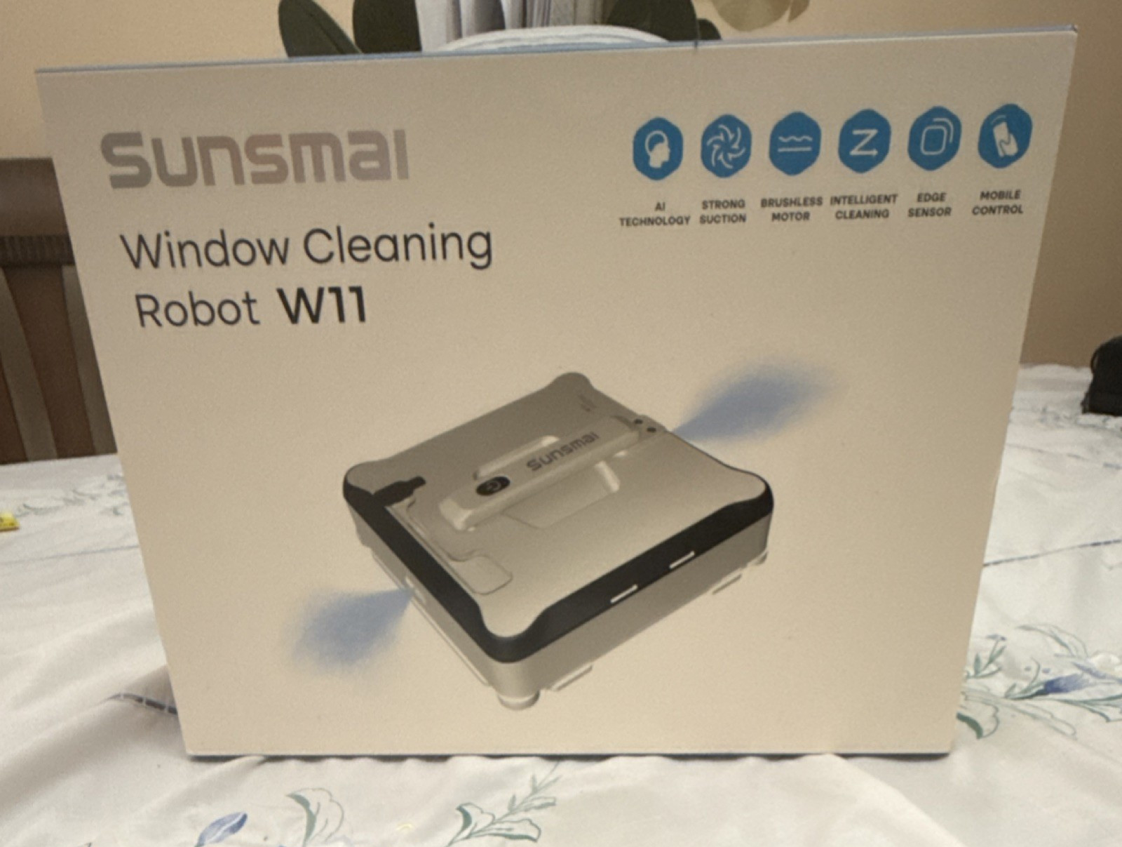 Sunsmai Window Cleaning Robot W11 AI Technology Strong Suction Corded Electric